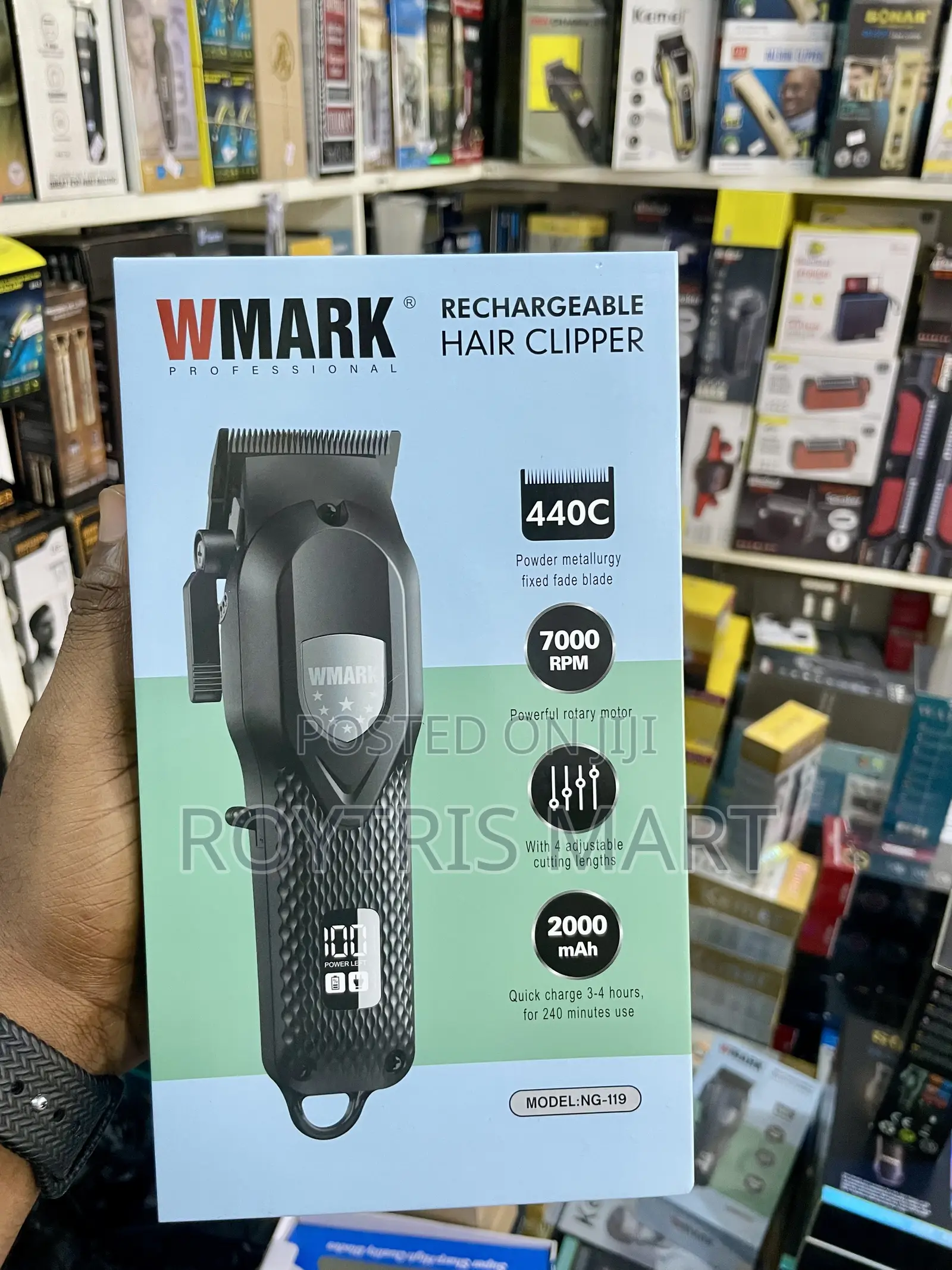 Wmark Ng-119 Professional Rechargeable Hair Clipper
