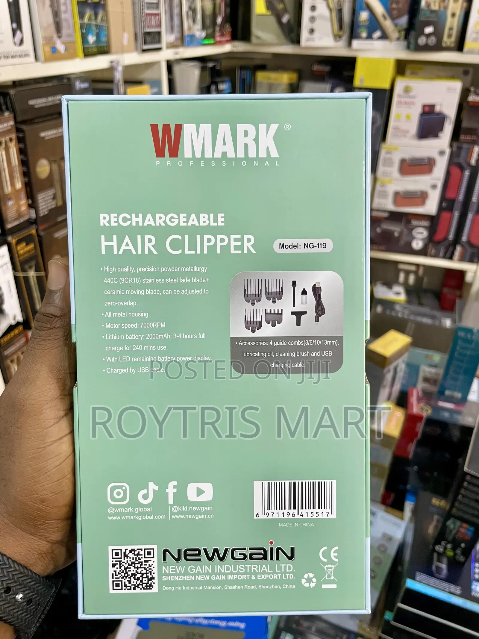 Wmark Ng-119 Professional Rechargeable Hair Clipper