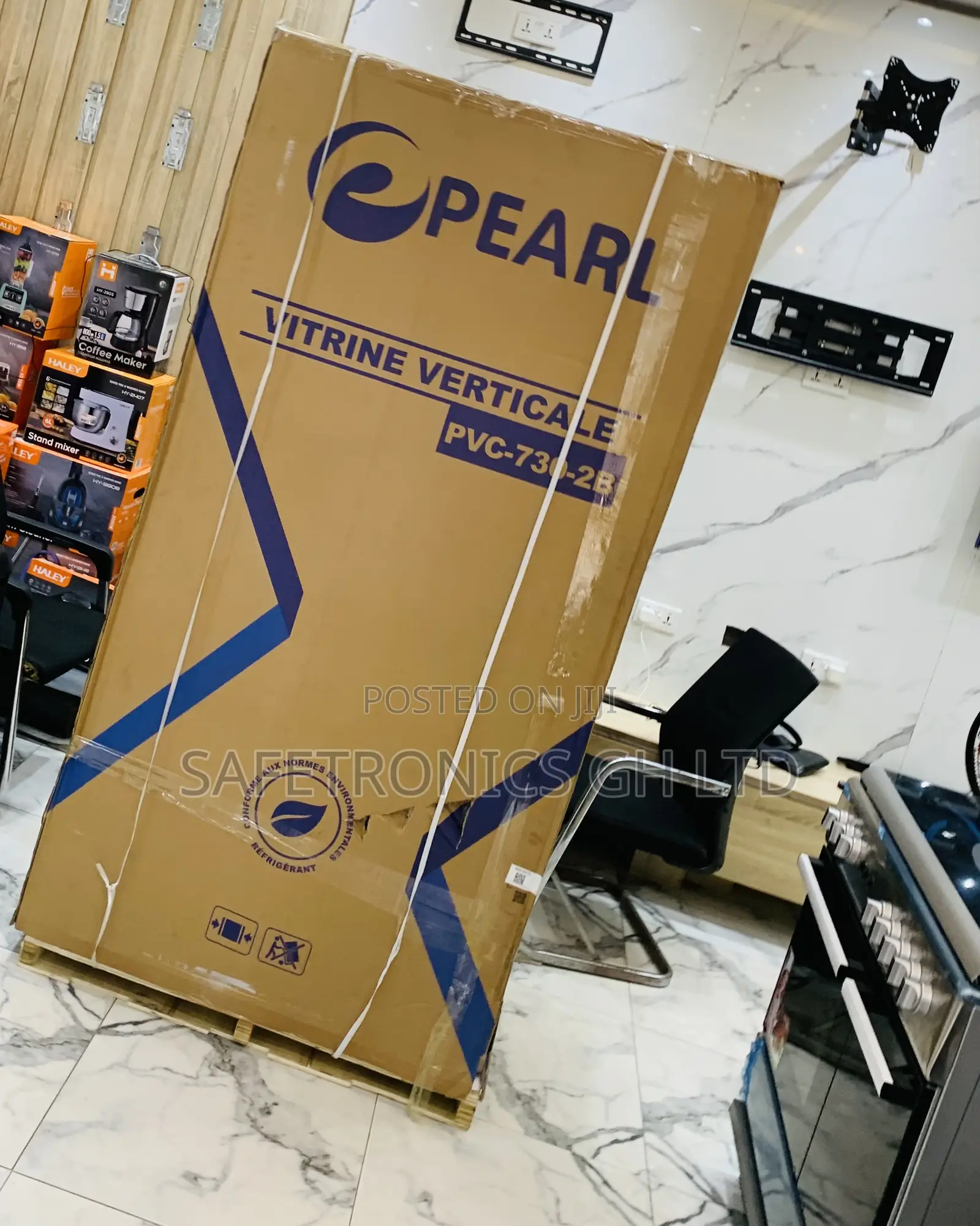 Kindly Check 610l Pearl PVC-730-2b Double Door Display Fridge