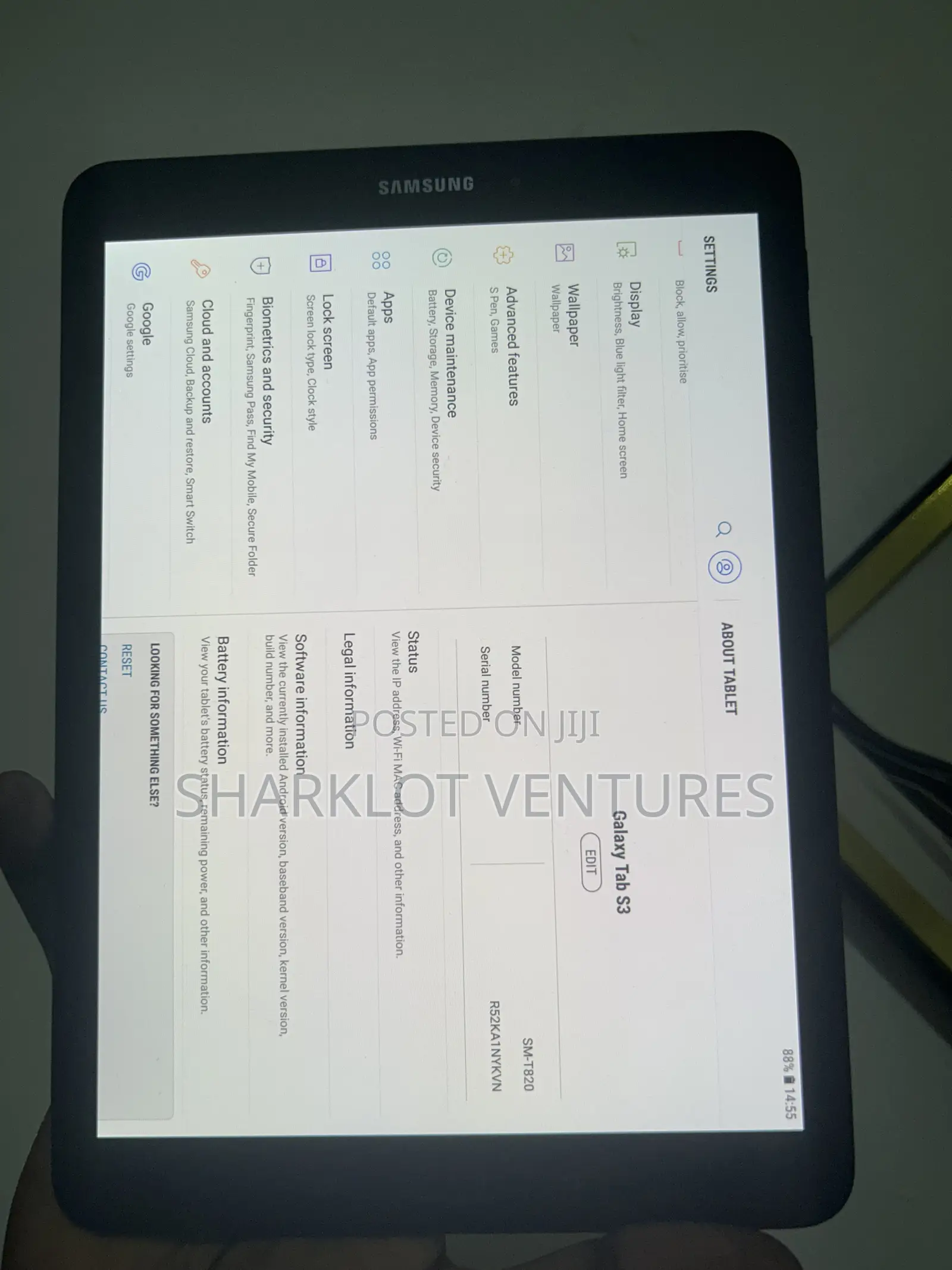 Samsung Galaxy Tab S3 9.7 32 GB Black