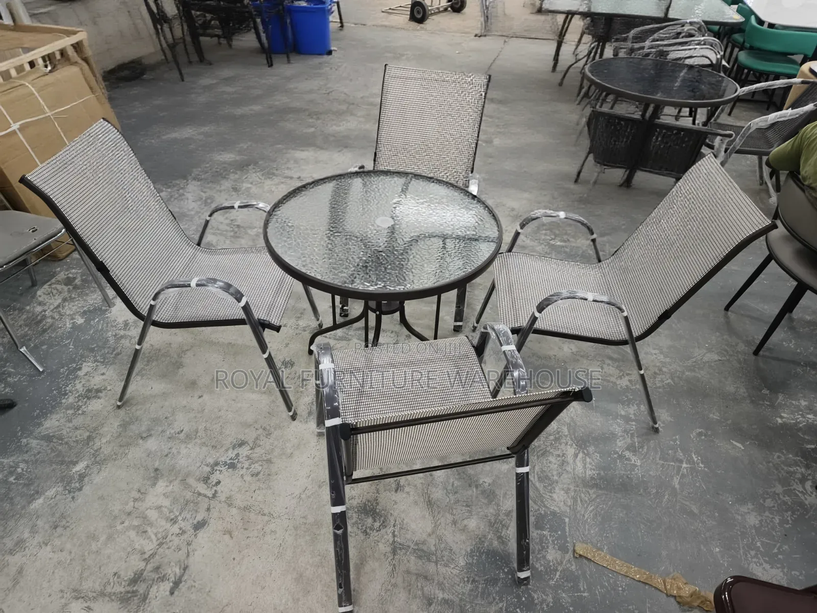 Outdoor Table With 4 Chairs Leisure Set (5-Piece Patio Dining Set)5127