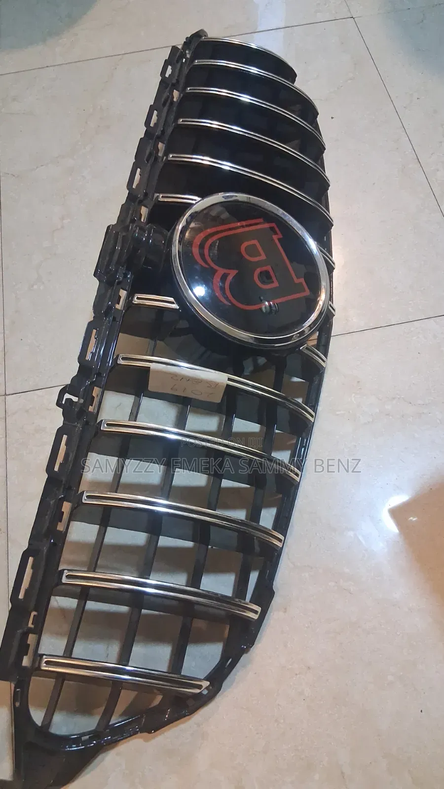 Panamericana-Style Grille Features a Red Brabus Fits 2019 C300