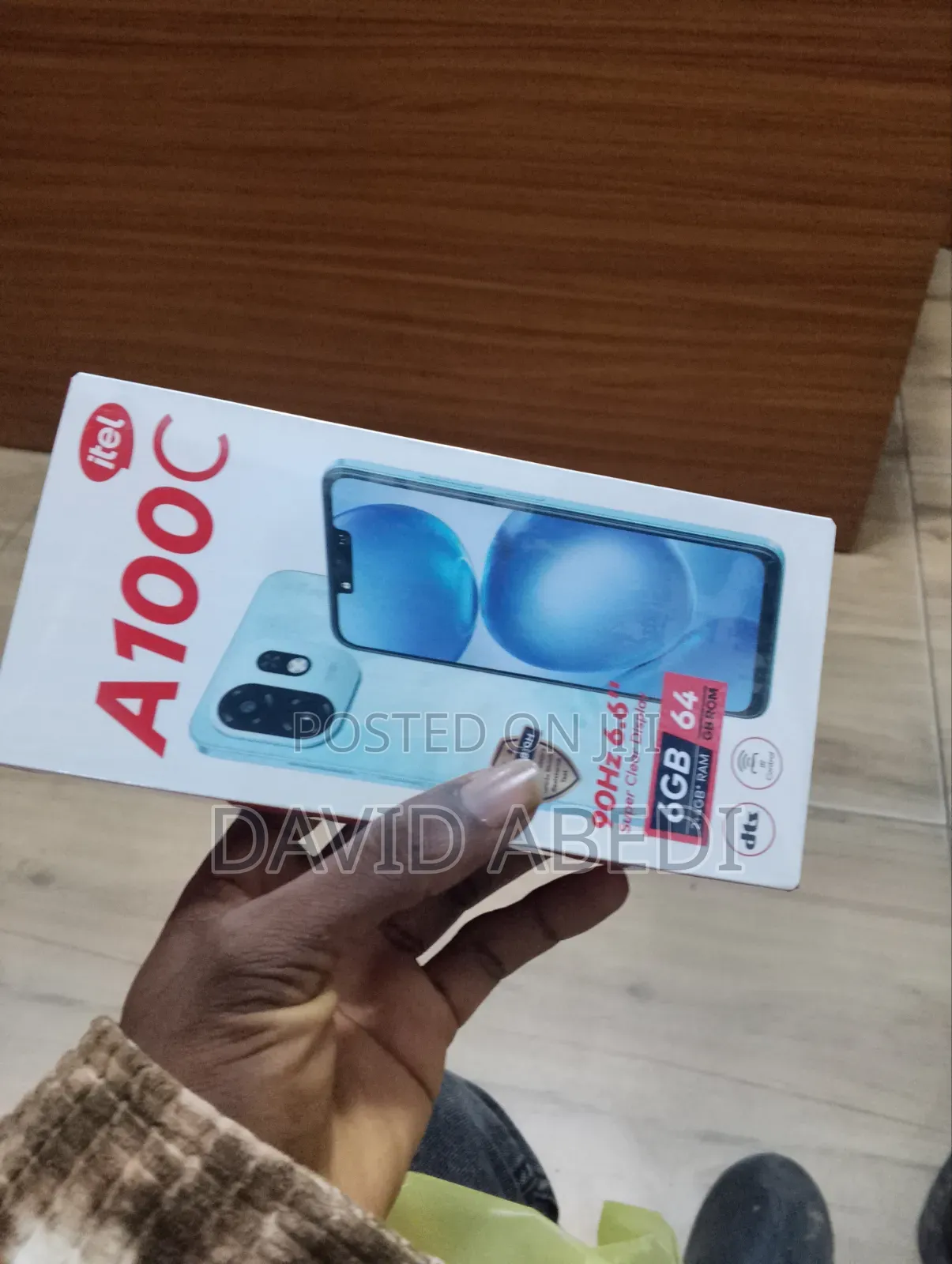 New Itel A100C 64 GB Black