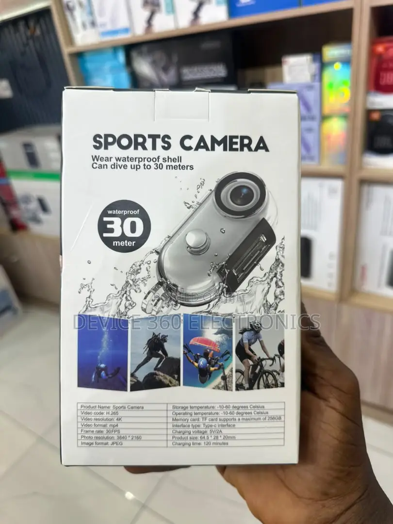 Sports Camera, Wifi With Extra Straps and Accesories
