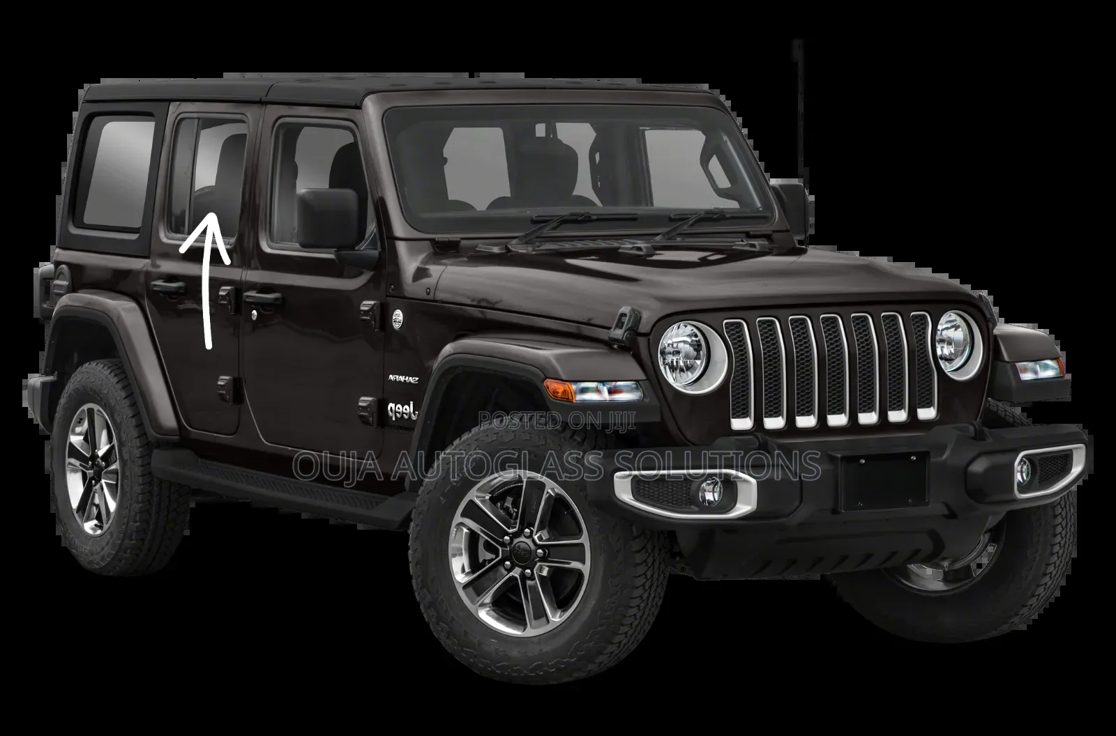2018 Jeep Wrangler Rear Right Door Window Glass