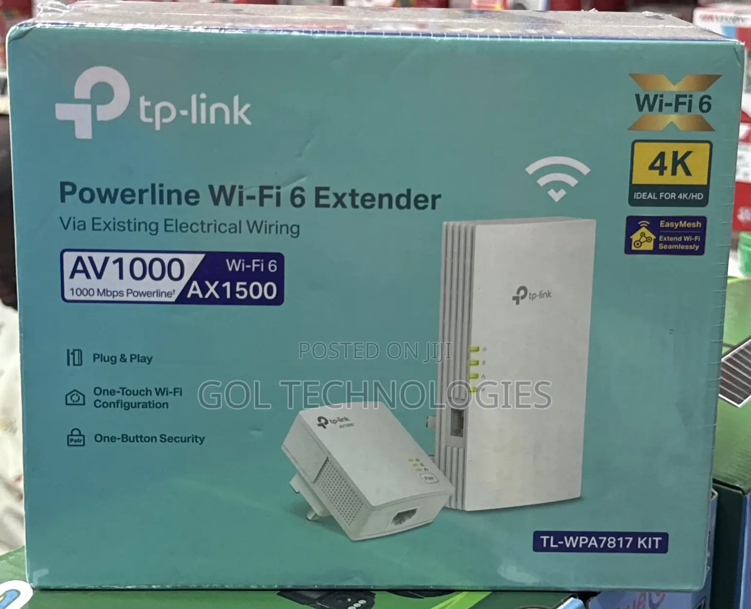 Tp-Link Powerline Wifi 6 Extender Tl-Wpa7817 Kit