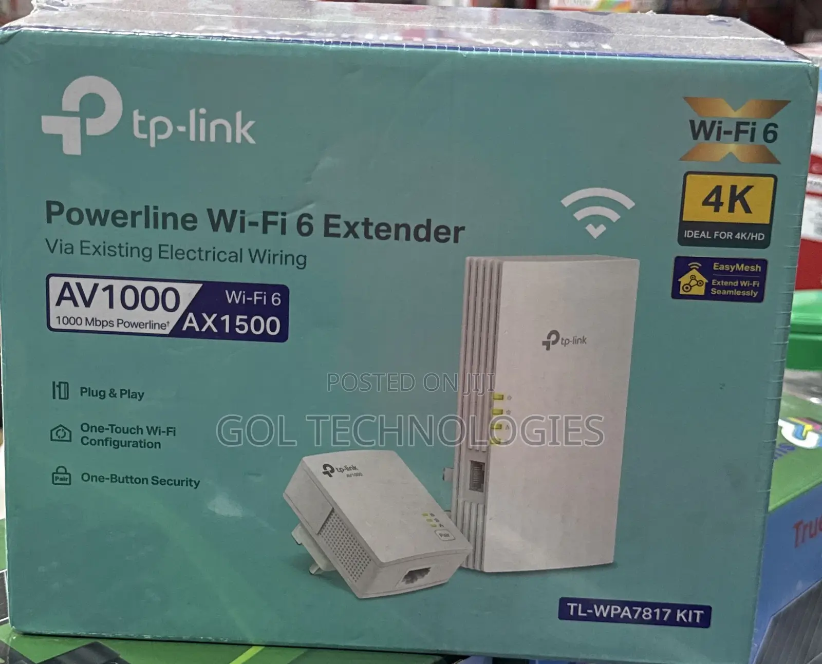 Tp-Link Powerline Wifi 6 Extender Tl-Wpa7817 Kit