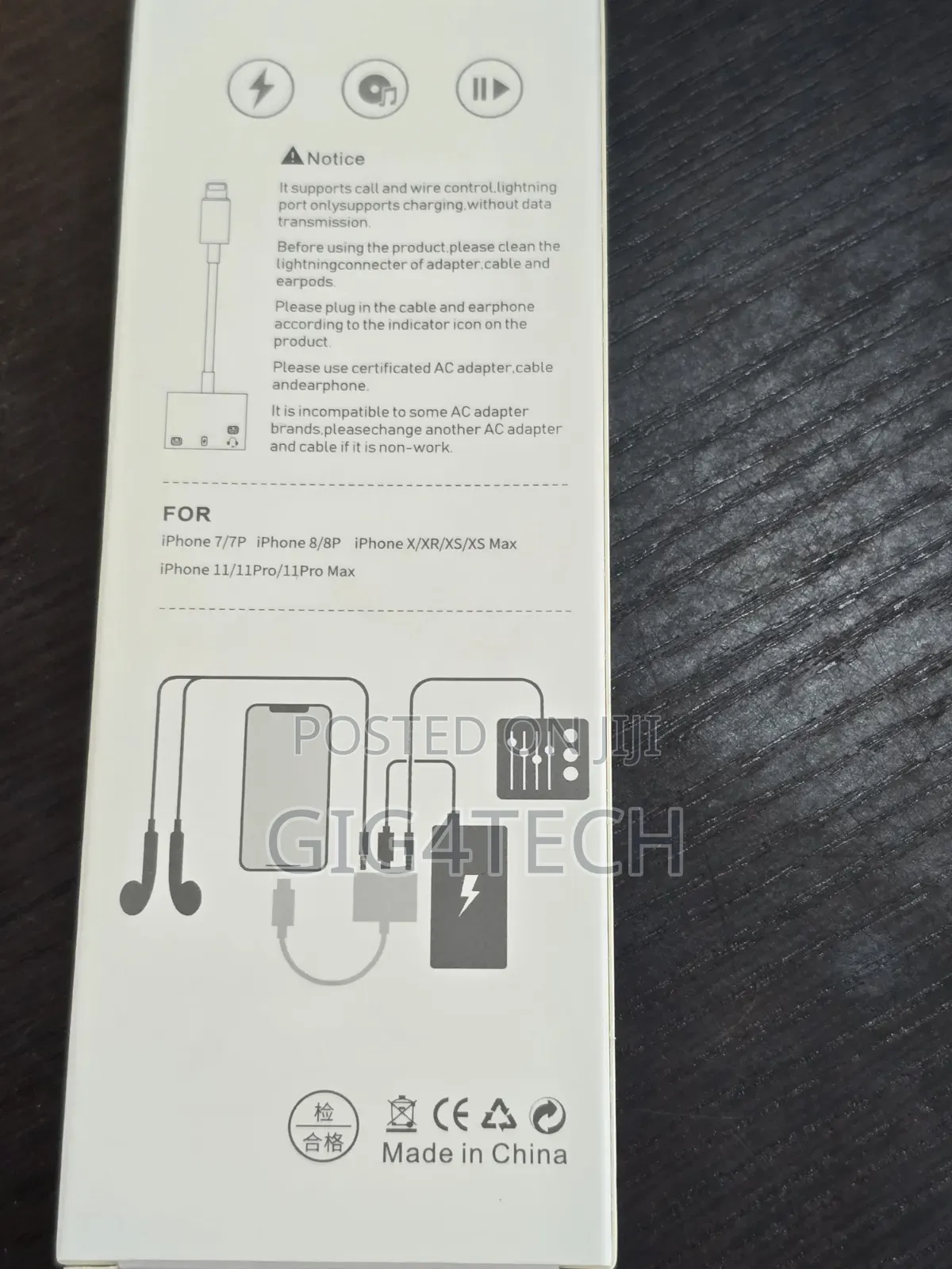 iPhone Lightning 3in1 Adapter for Live Streaming