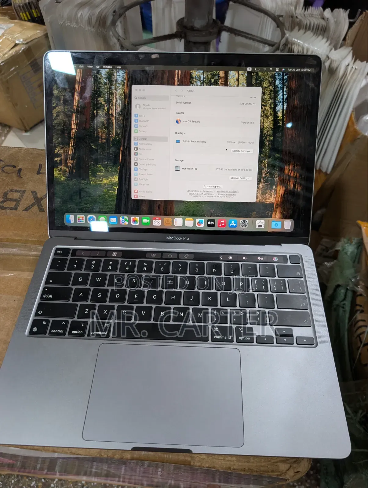 Laptop Apple MacBook Pro 2022 M2 8GB Apple M2 SSD 512GB