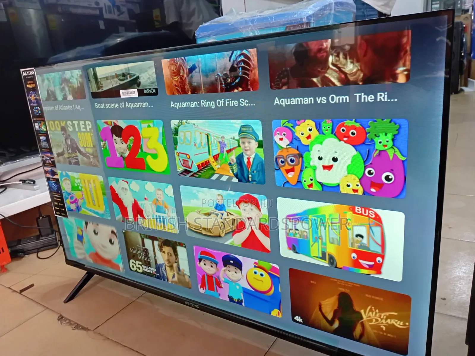 Experience Crystal-Clear Viewing on the Ailyons 43" Led Tv.