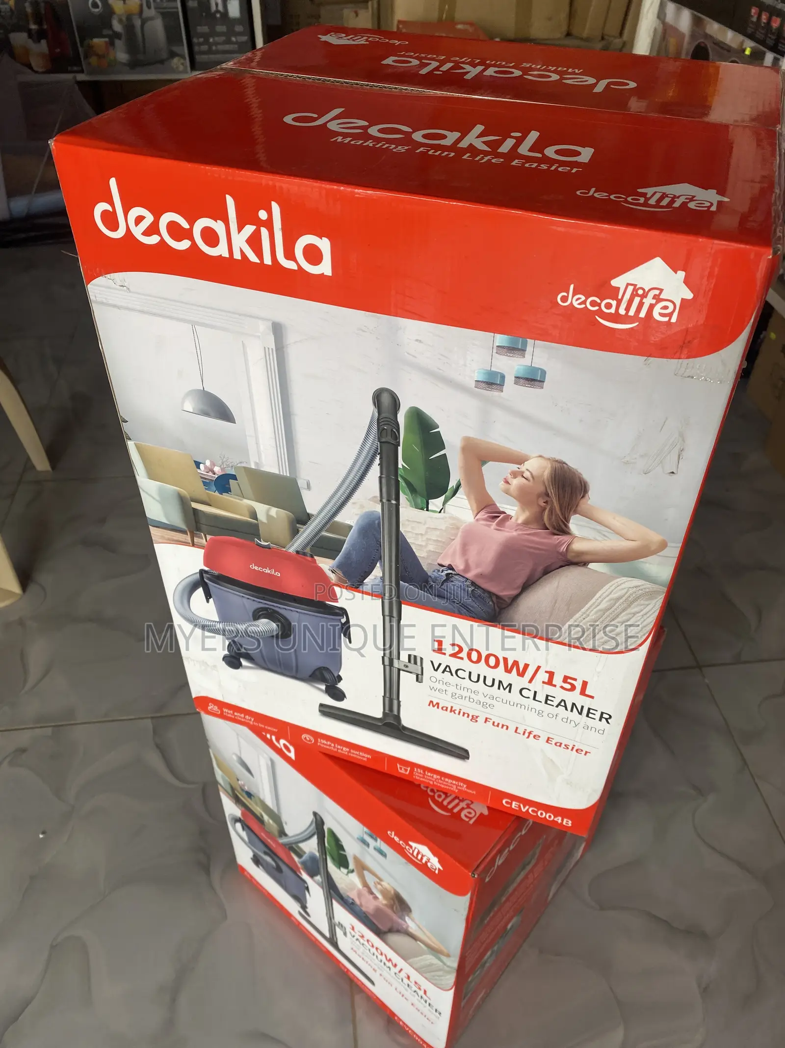 1200w Decakila Vacuum Cleaner,Powerful Dust+Water Pickup-15l