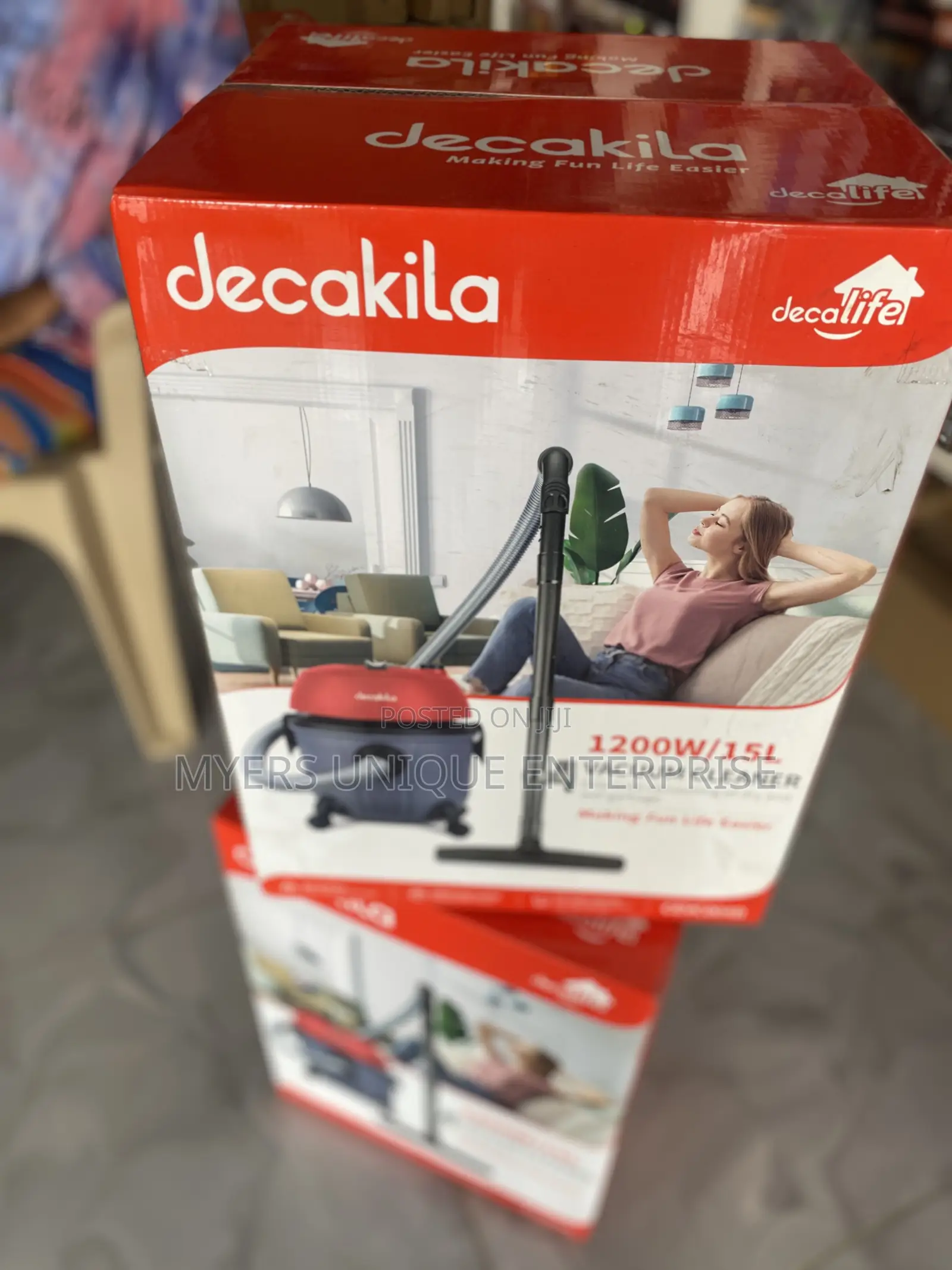Decakila 15l Wet Dry Vacuum Cleaner-No Frequent Emptying