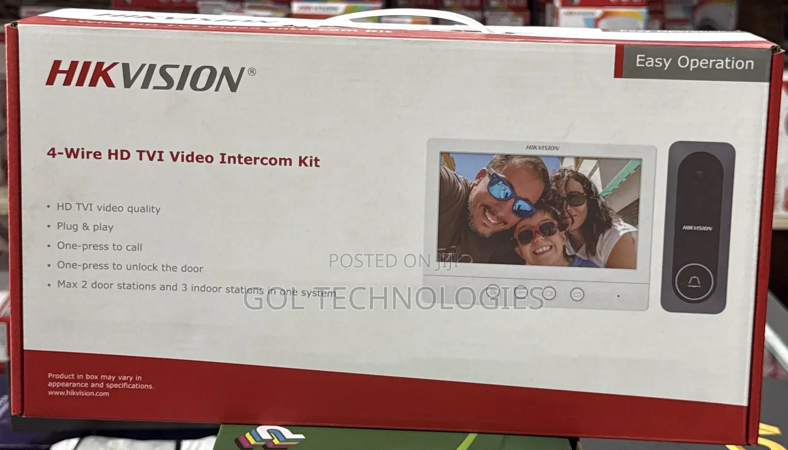 Hikvision 4-Wire Hd Tvi Video Intercom Kit Ds-Kis212(B)
