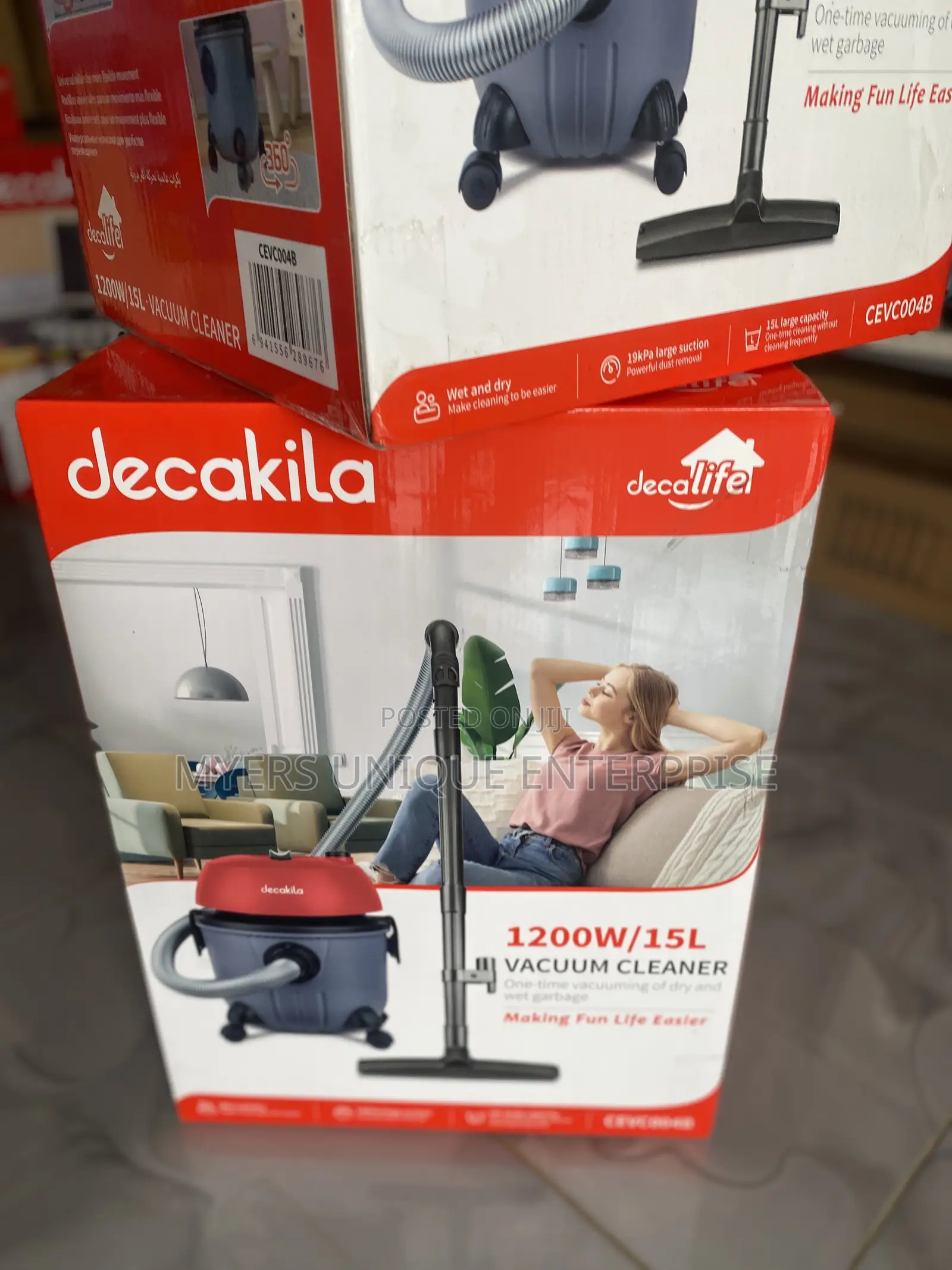 2in1 Decakila Vacuum Cleaner-Suck Dust+Water-15l Tank(1200w)