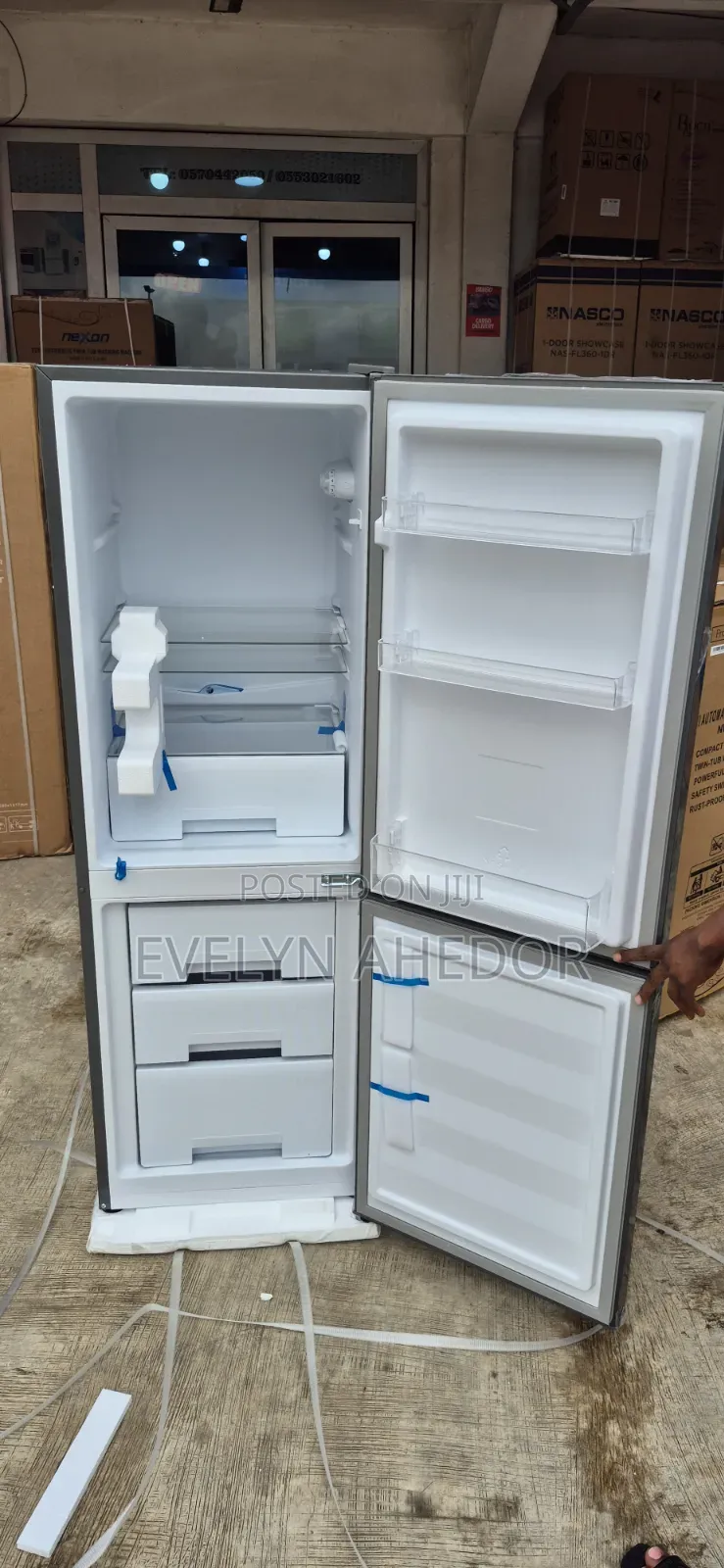 Quality Nexon Bottom Freezer Double Door Fridge for Sale