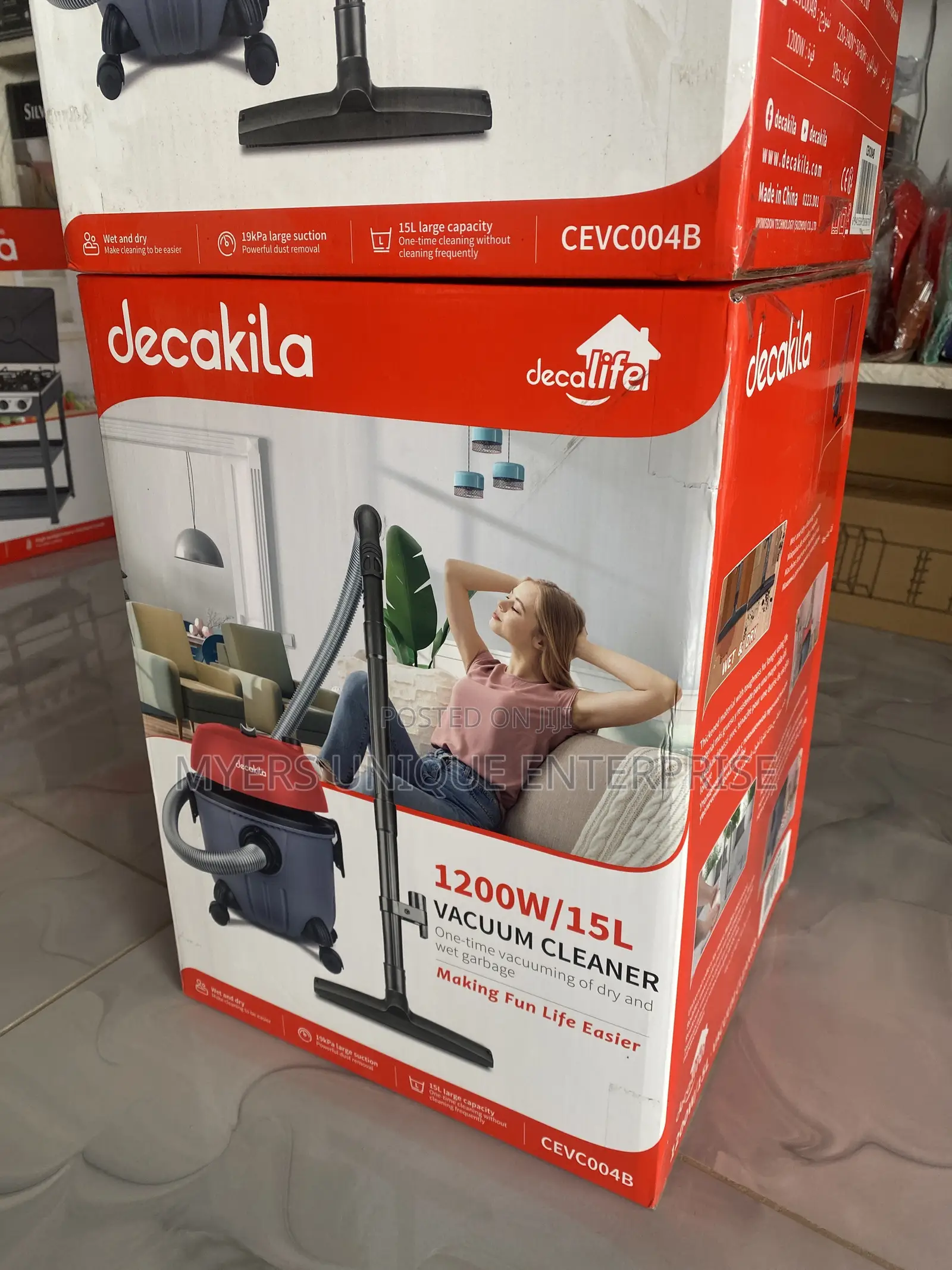 Decakila 15l Vacuum Cleaner-Complete Accessories in Box
