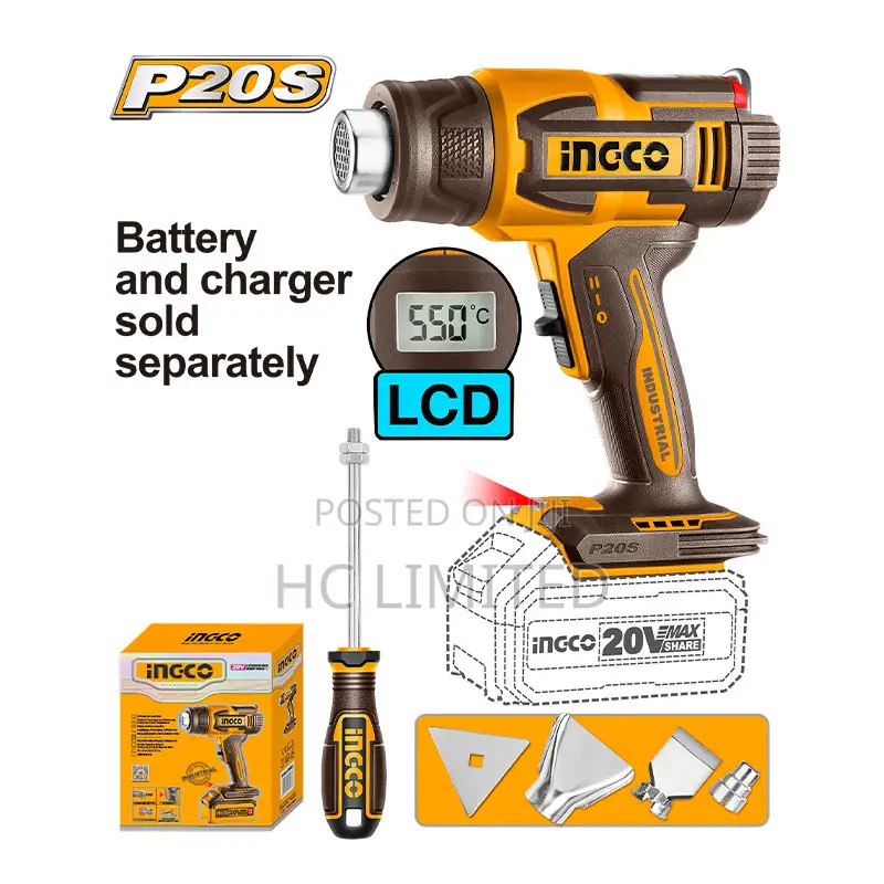 Ingco Cordless Heat Gun - Hgli2003
