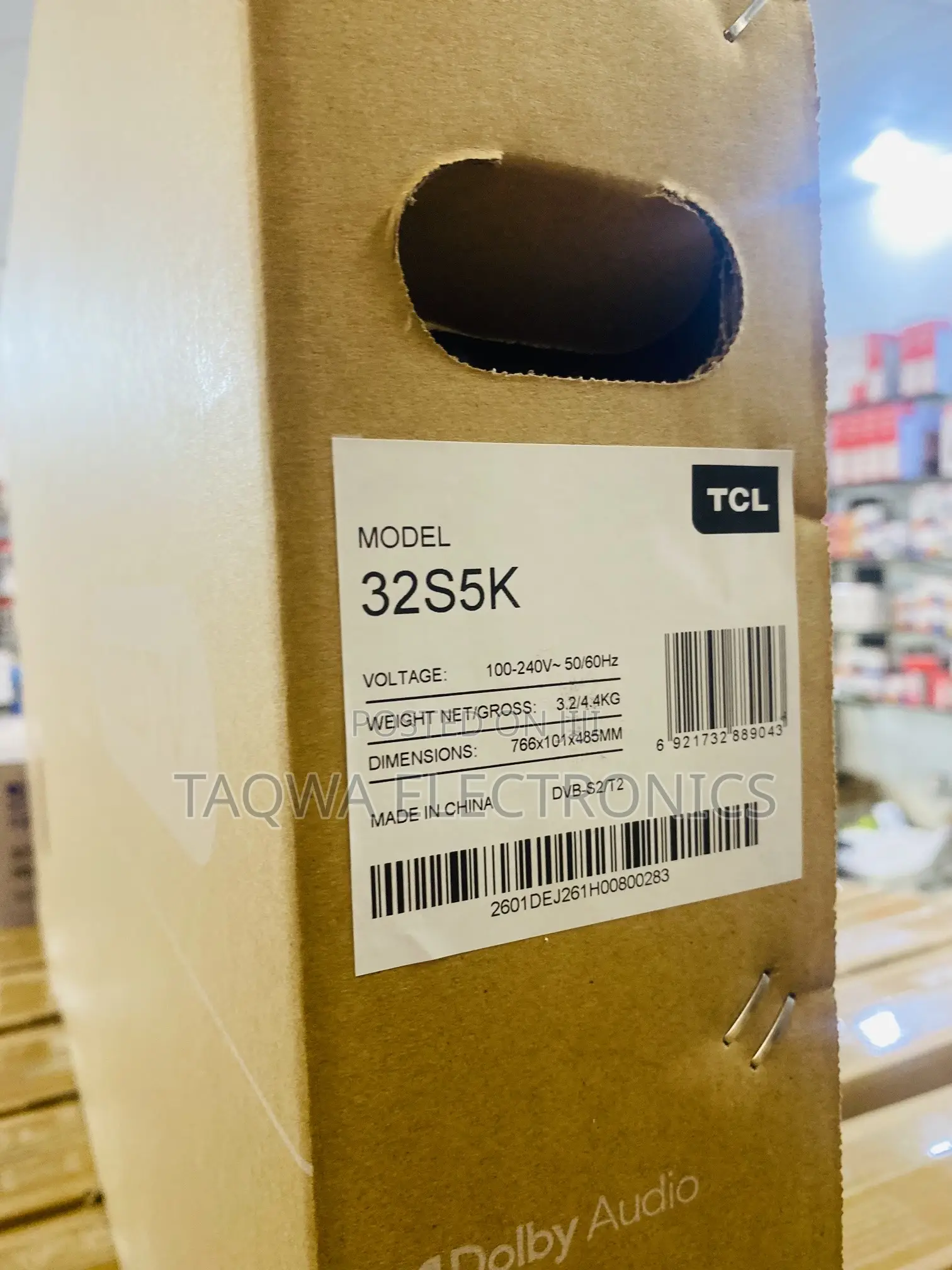 Size- TCL 32 Qled Android Smart Tv