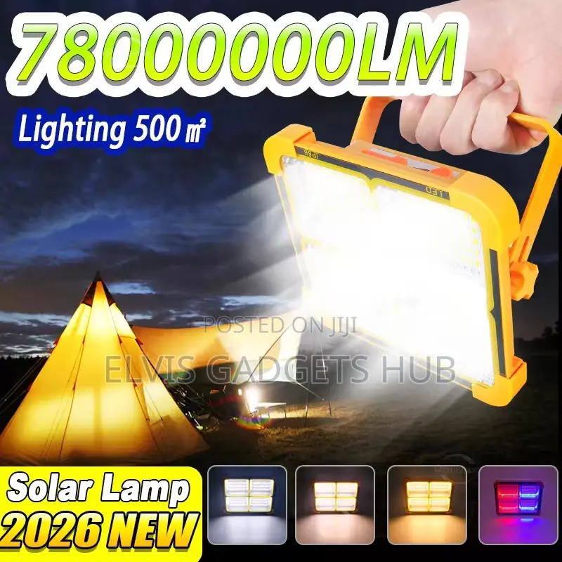 Premium Rechargeable Solar 4800mah Led Flashlight