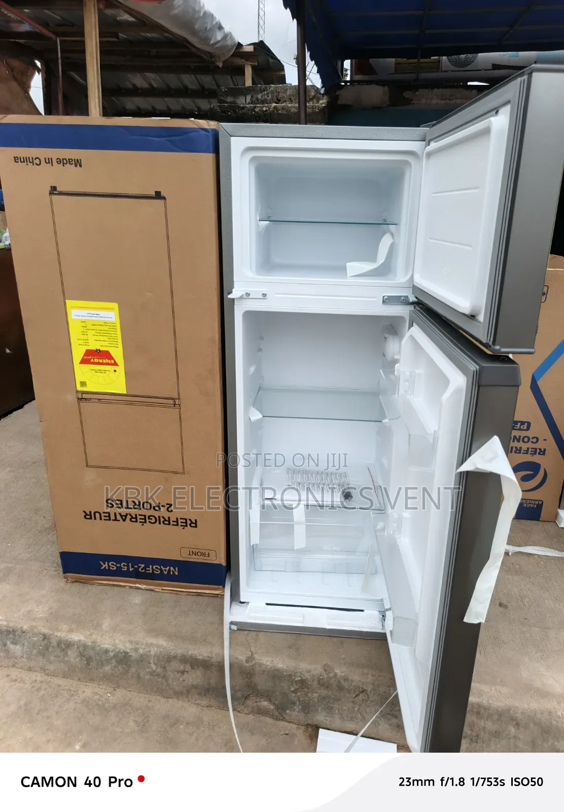 Nasco 107liter Double Door Refrigerator