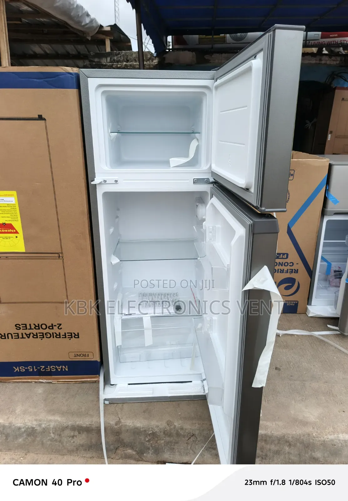 Nasco 107liter Double Door Refrigerator