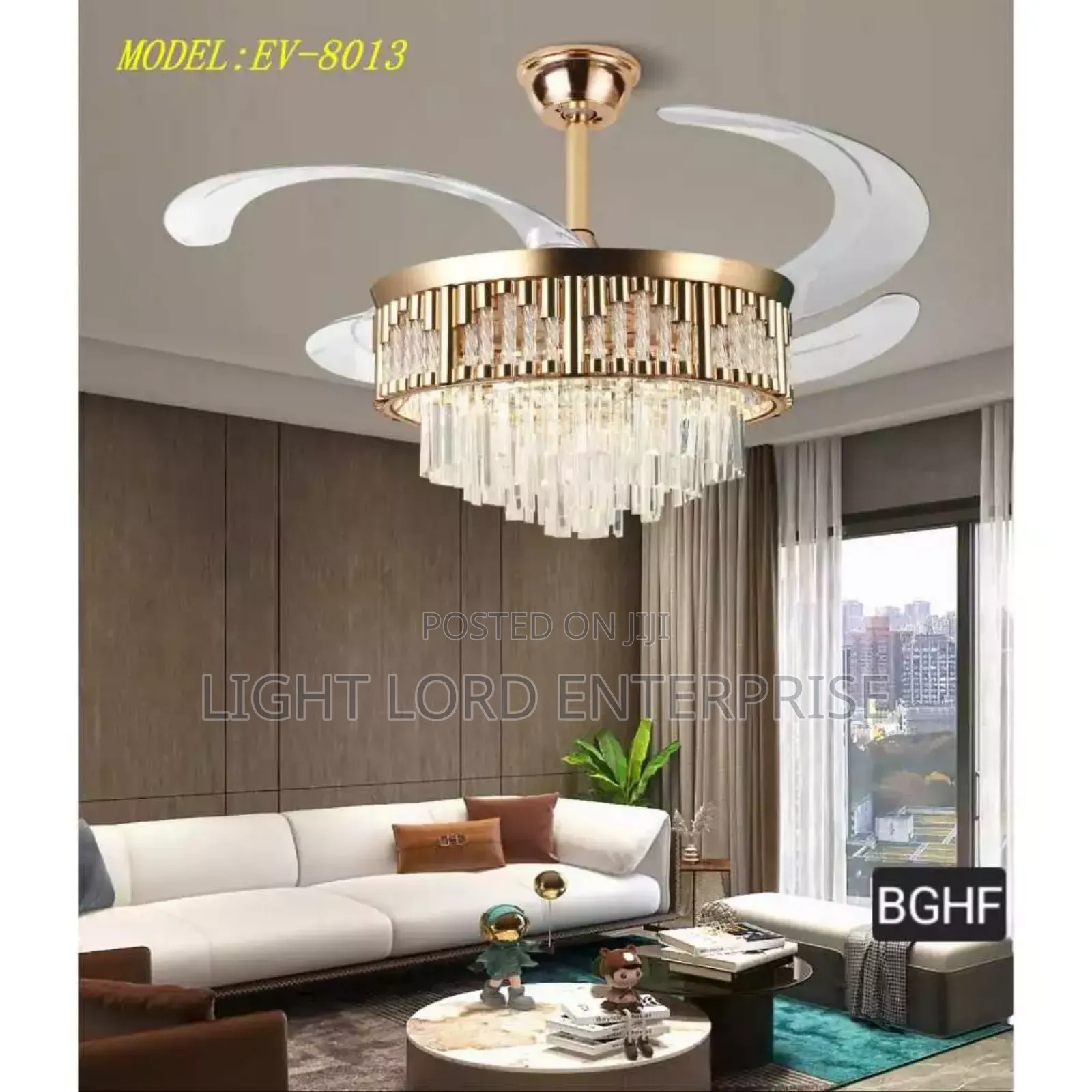 Bedroom Chandelier Fan Light With Remote Control