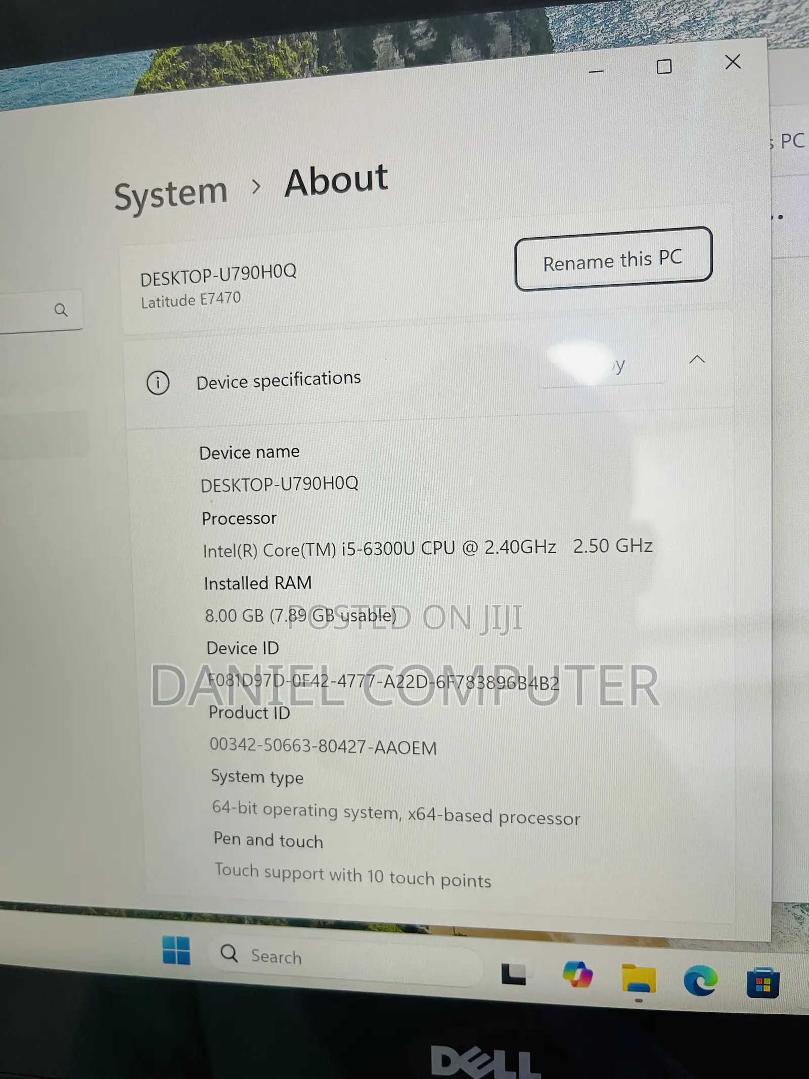 Laptop Dell Latitude 14 E7470 8GB Intel Core i5 SSD 128GB