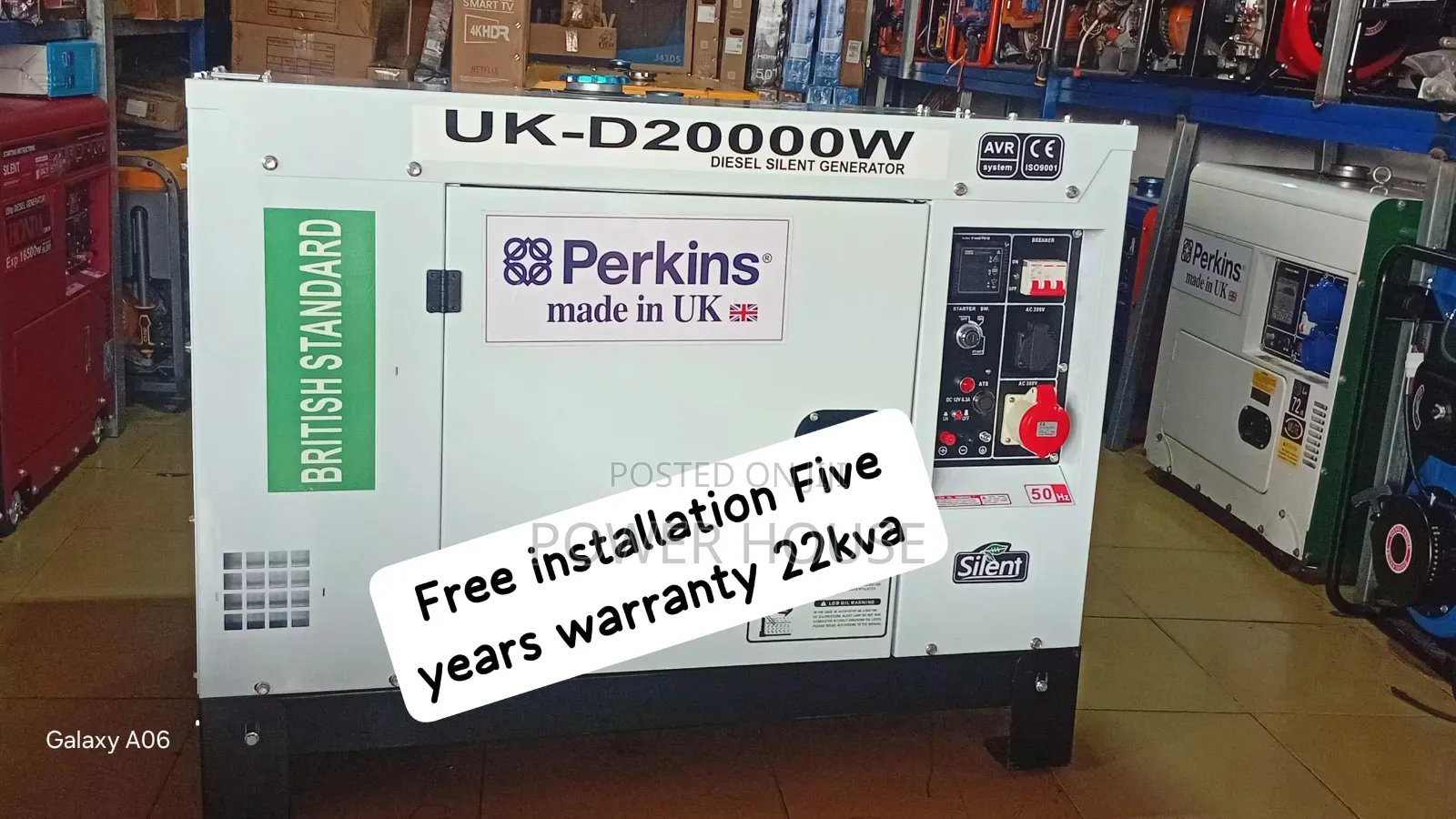 Smoothly With the Powerful Perkins 22kva Diesel Generator.
