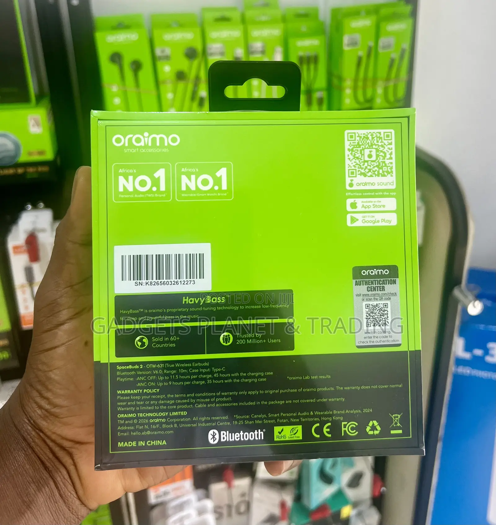 Oraimo Spacebuds 2 Ai Smart 45hrs Playtime True Wireless Earbuds