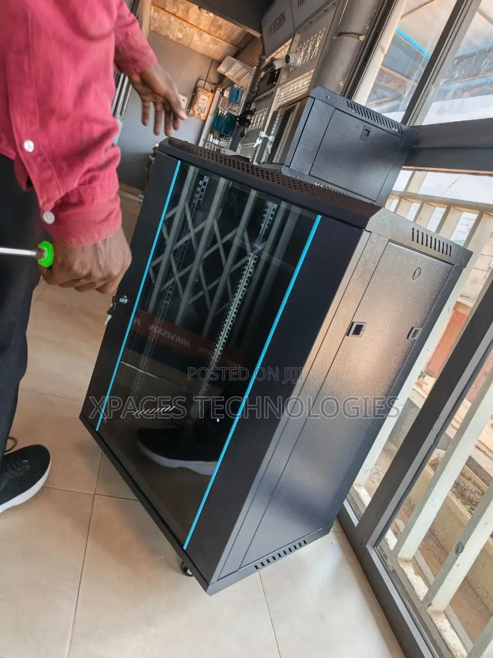 15u Open Frame Server Rack Network Cabinet 19 Inch 800hx 600w Black
