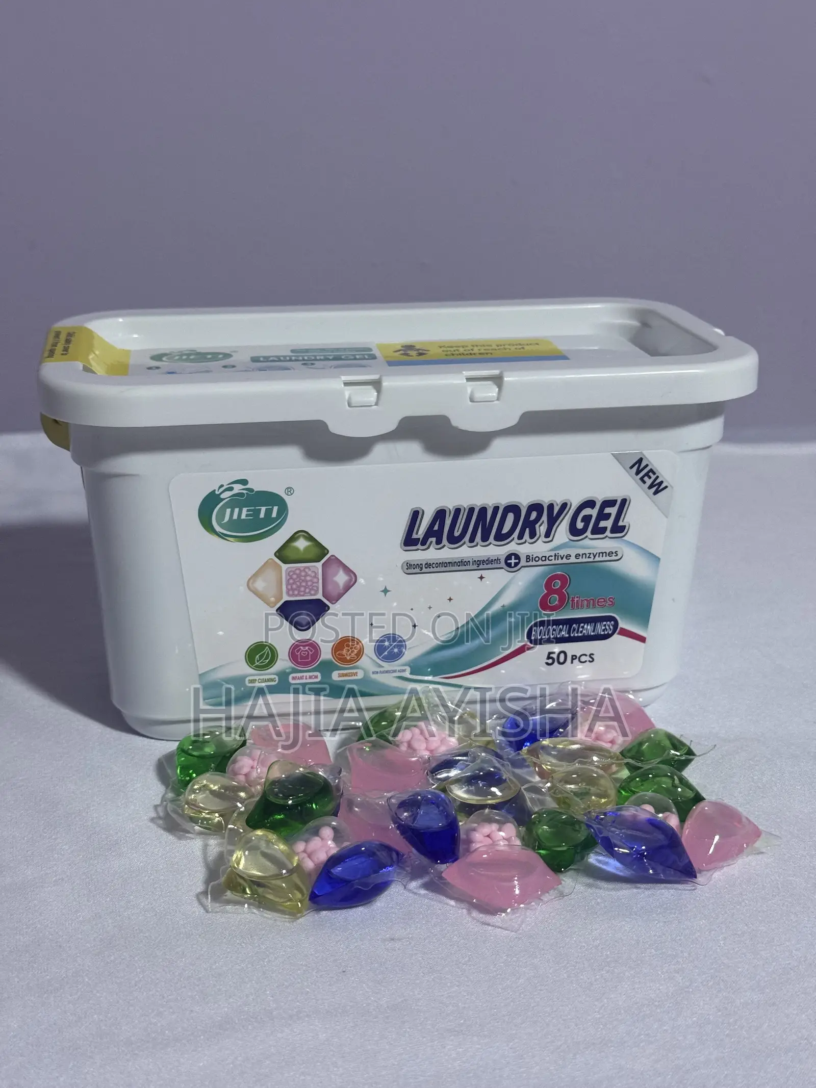 Jieti 5-in-1 Laundry Pods – Deep Cleaning Detergent