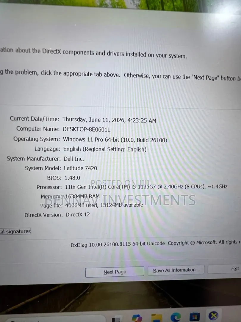 Laptop Dell Latitude 7420 16GB Intel Core i5 SSD 256GB