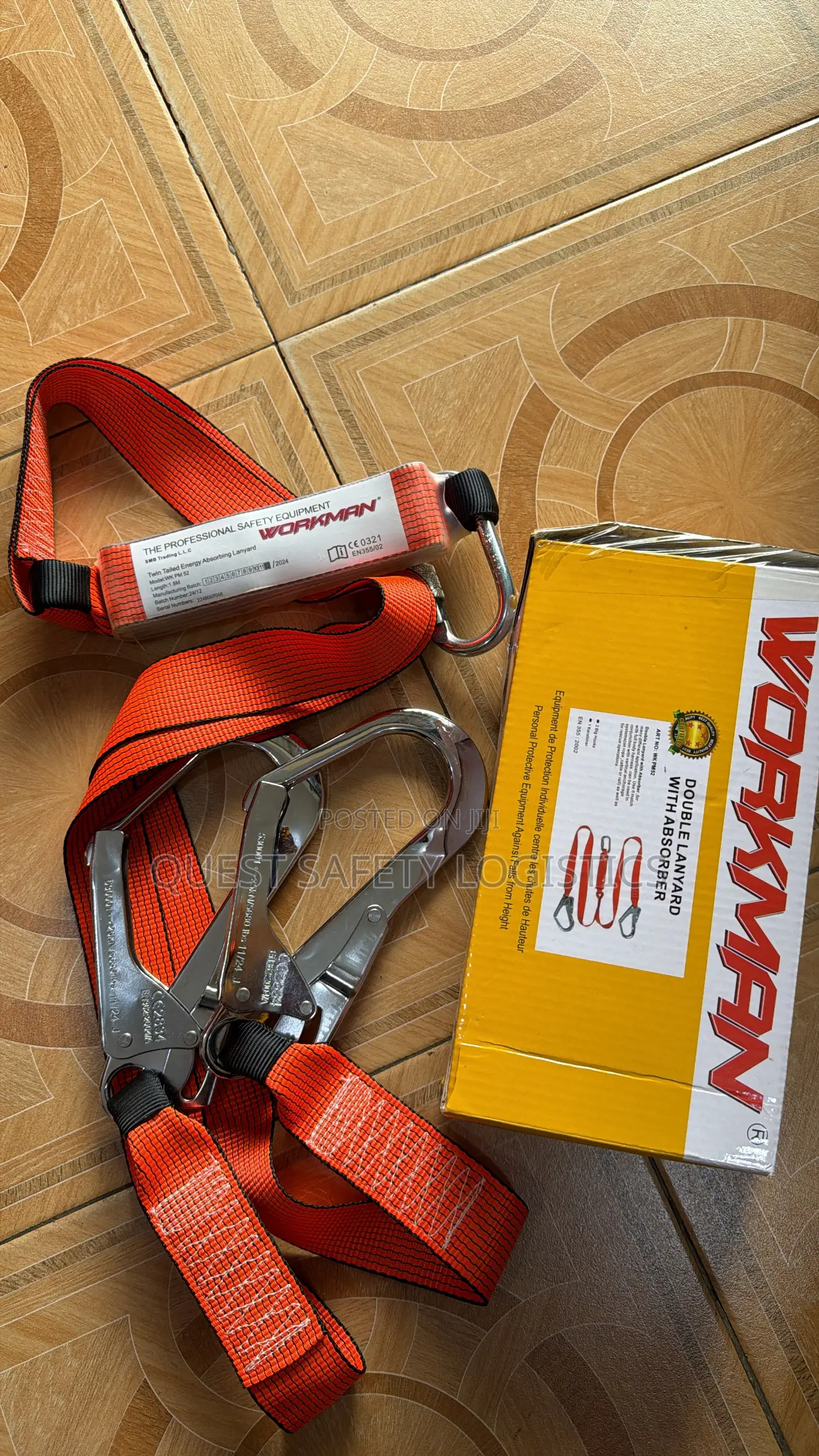Workman Lanyard With Shock Absorber