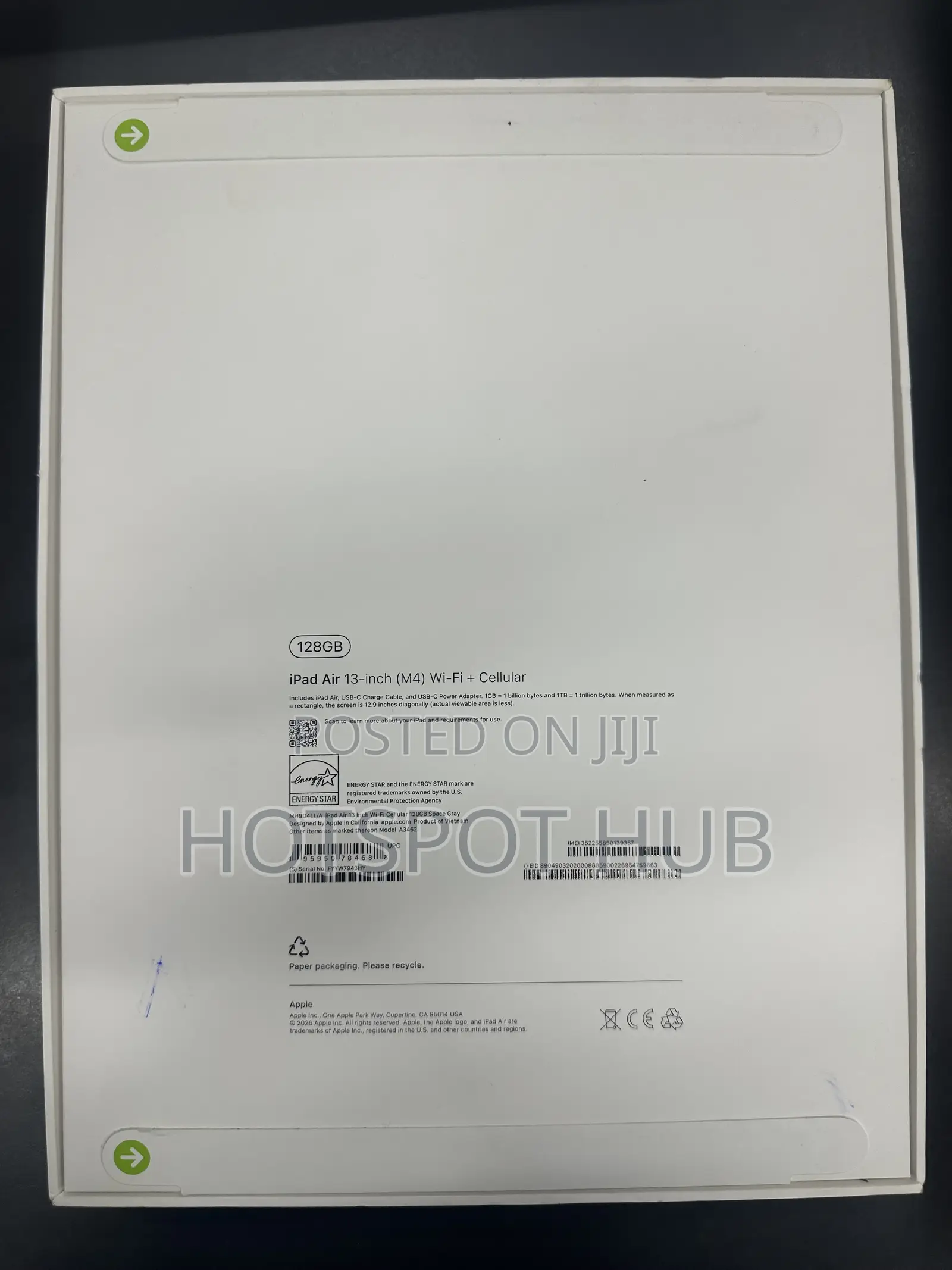 New Apple iPad Air 13 (2026) 128 GB Gray