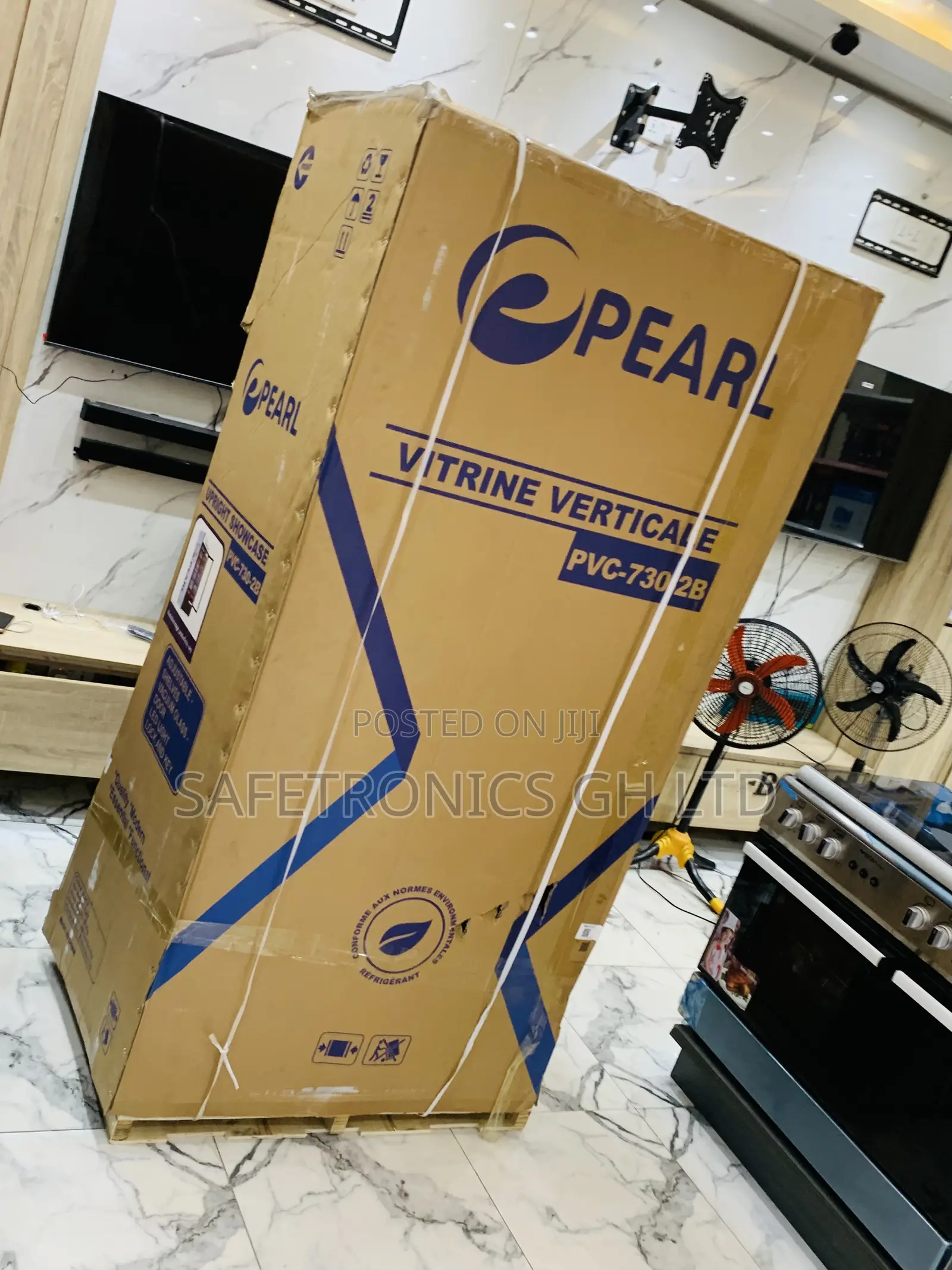 Secure Pearl PVC-730-2b 610-Liter Double-Door Glass Display Fridge