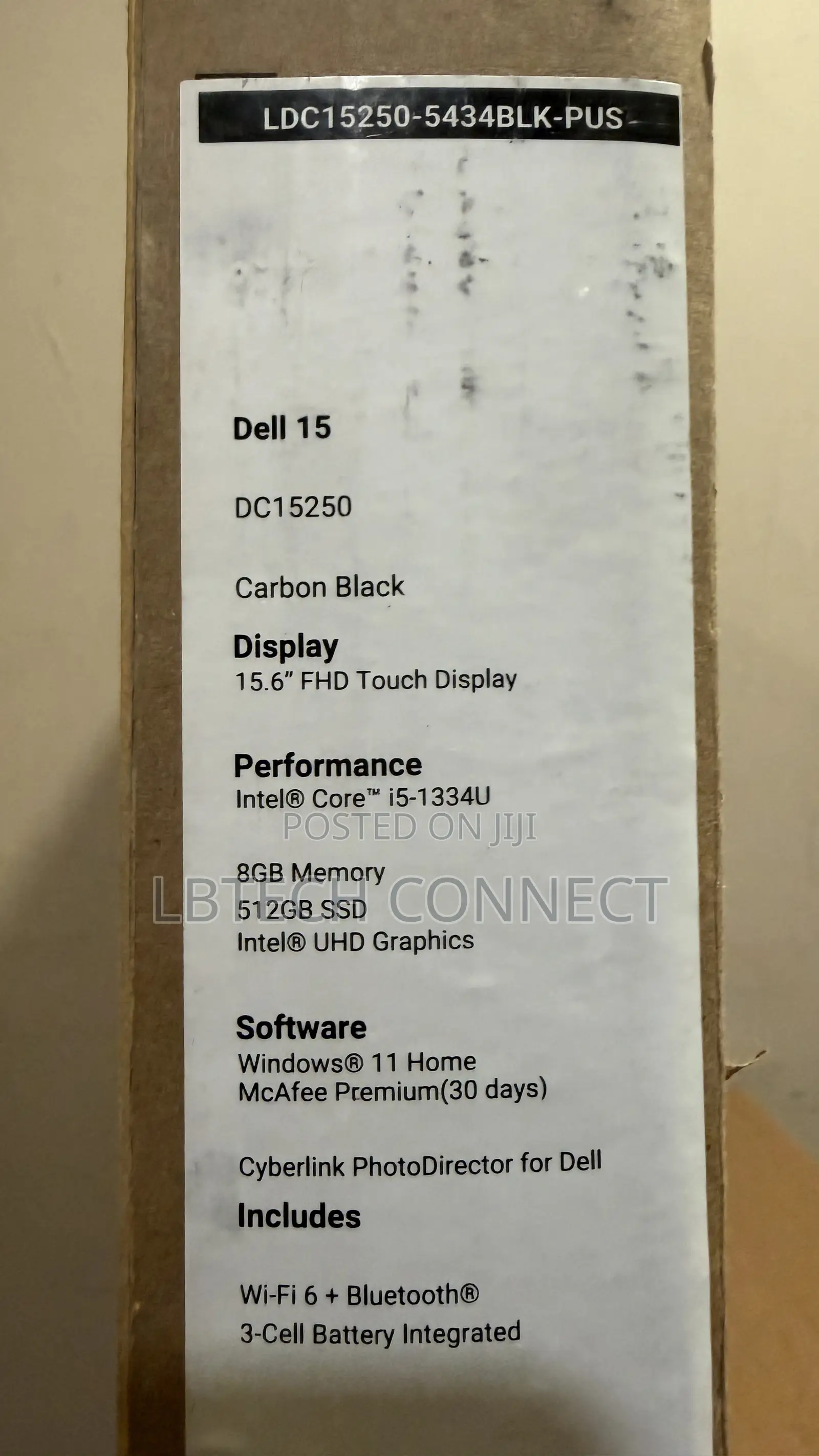 New Laptop Dell Inspiron 15 8GB Intel Core i5 SSD 512GB
