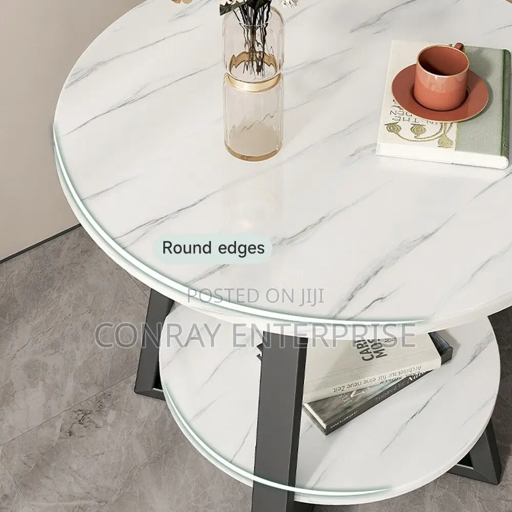 Faux Marble Circular Tabletop