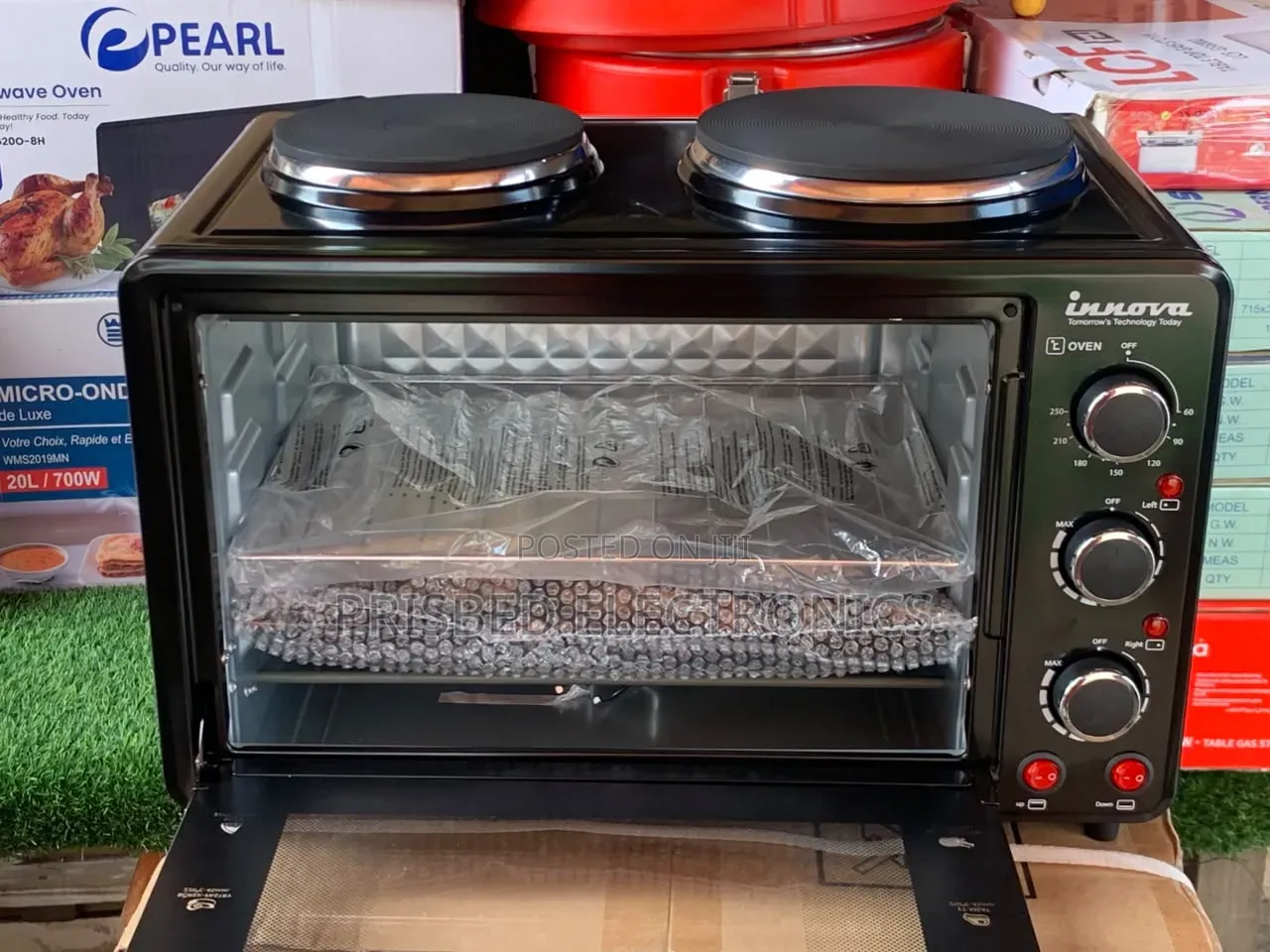 Innova Durable Electric Oven With 2burner Hotplate 30 Litres