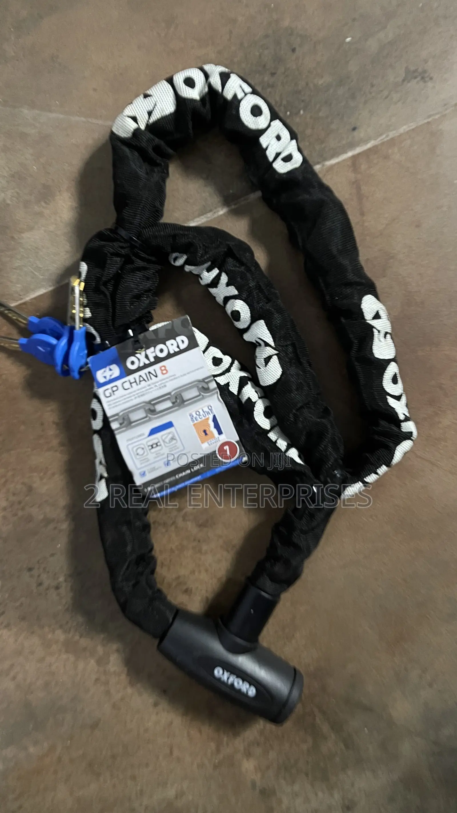 Oxford Gp Chain 8 Security Lock For Motorcycle