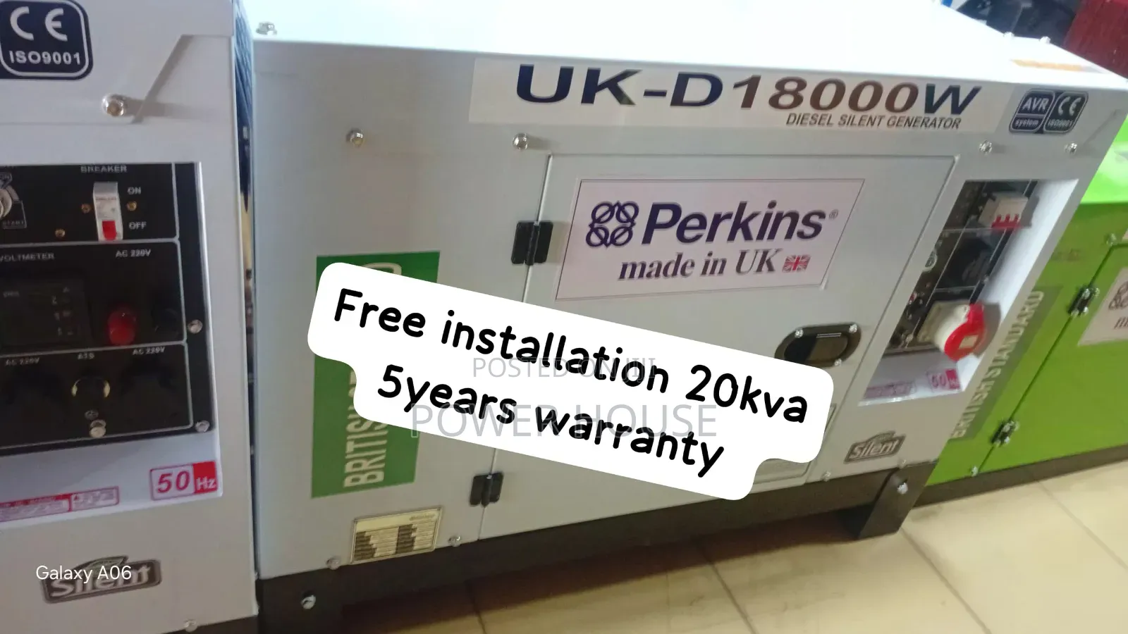 Perkins 20kva Soundproof Diesel Generator – Strong, Stable 20kva