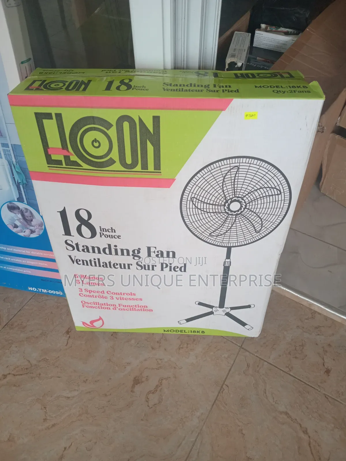 Elcon 18” Heavy Duty Standing Fan-big Size