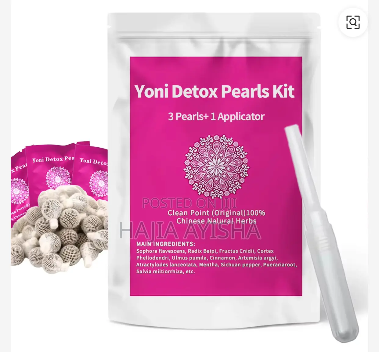 Yoni Detox Pearls Kit 3 in 1 Tampons (Moq 3)