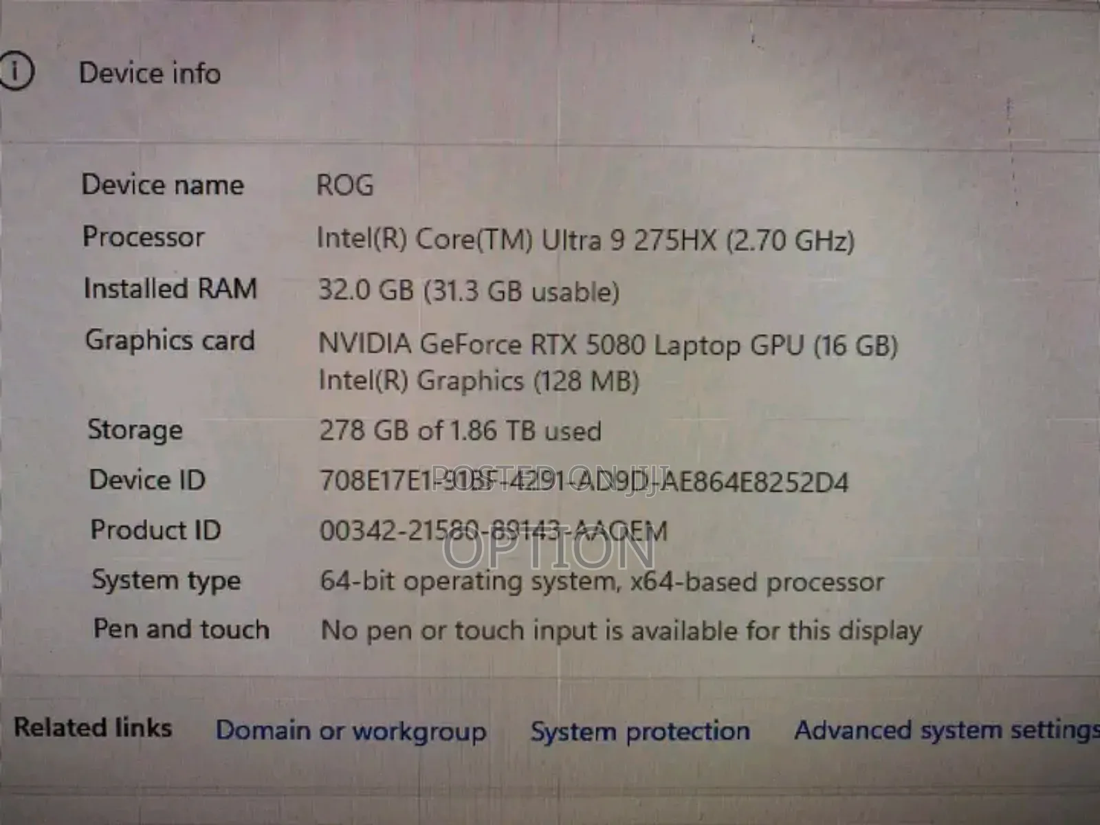New Asus TUF Gaming FX10CP 32GB Intel Core Ultra 9 SSD 1T