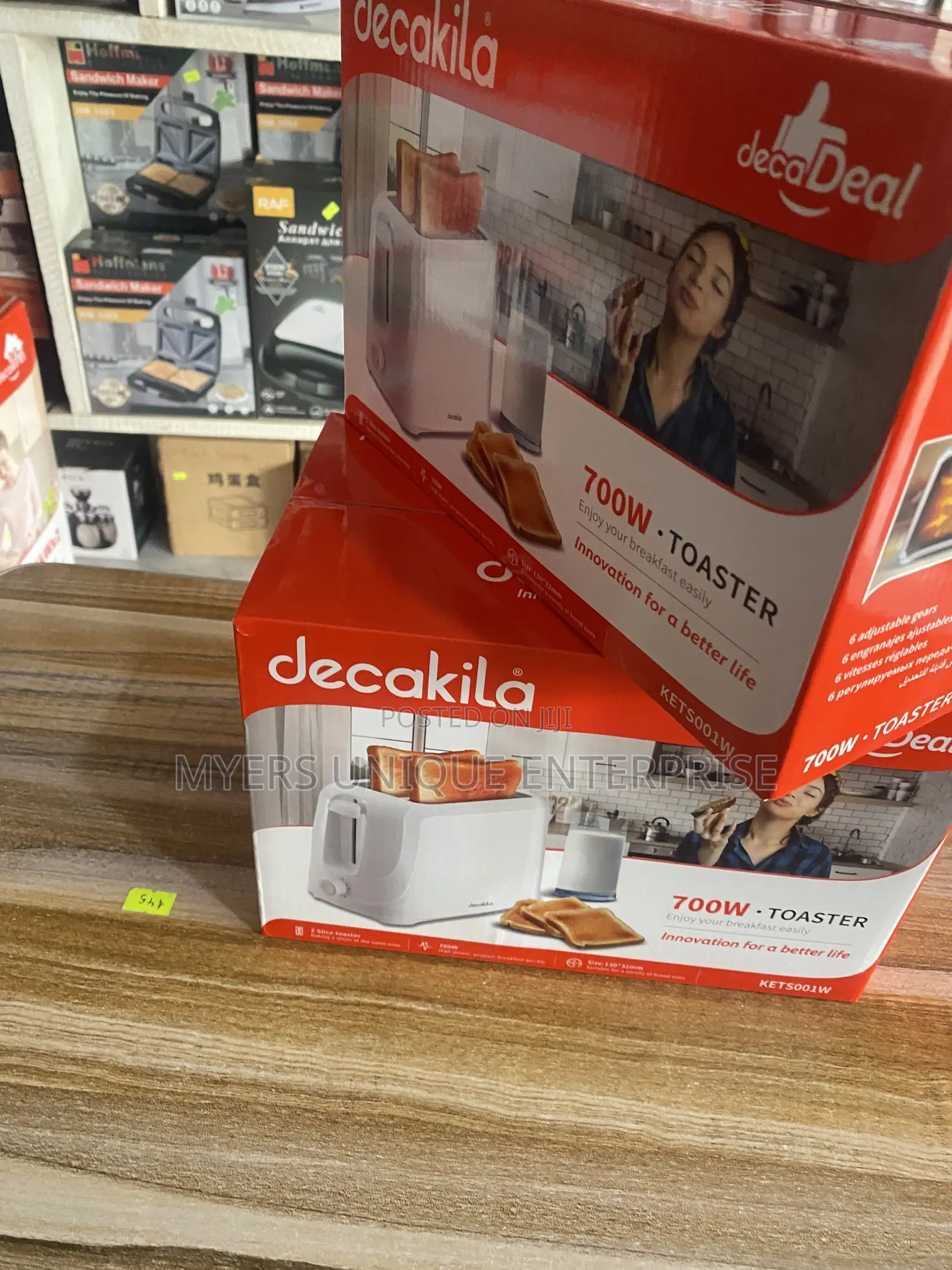 Decakila Rapid Heat Toaster,2slice at Once