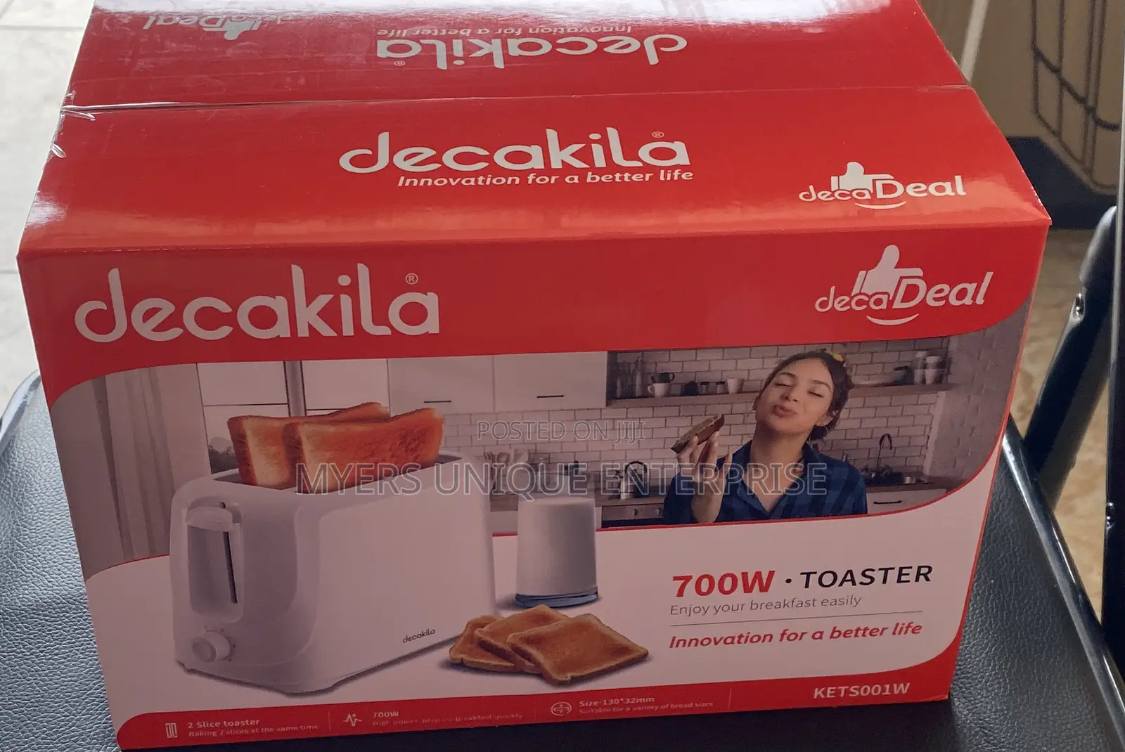Decakila Toaster-6 Browning Levels Control Dials