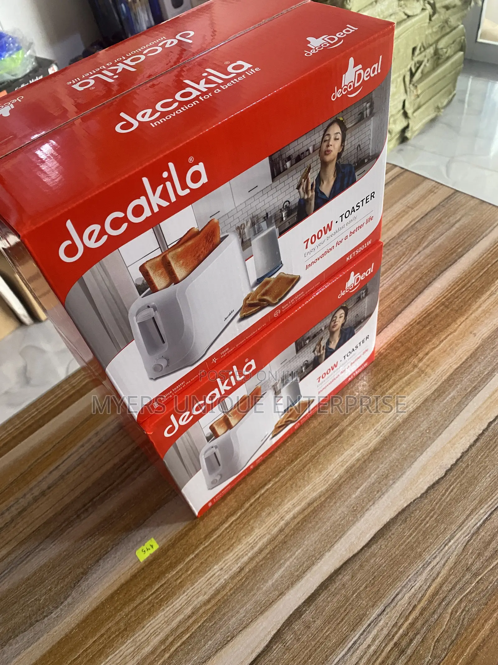 Decakila Toaster-6 Browning Levels Control Dials