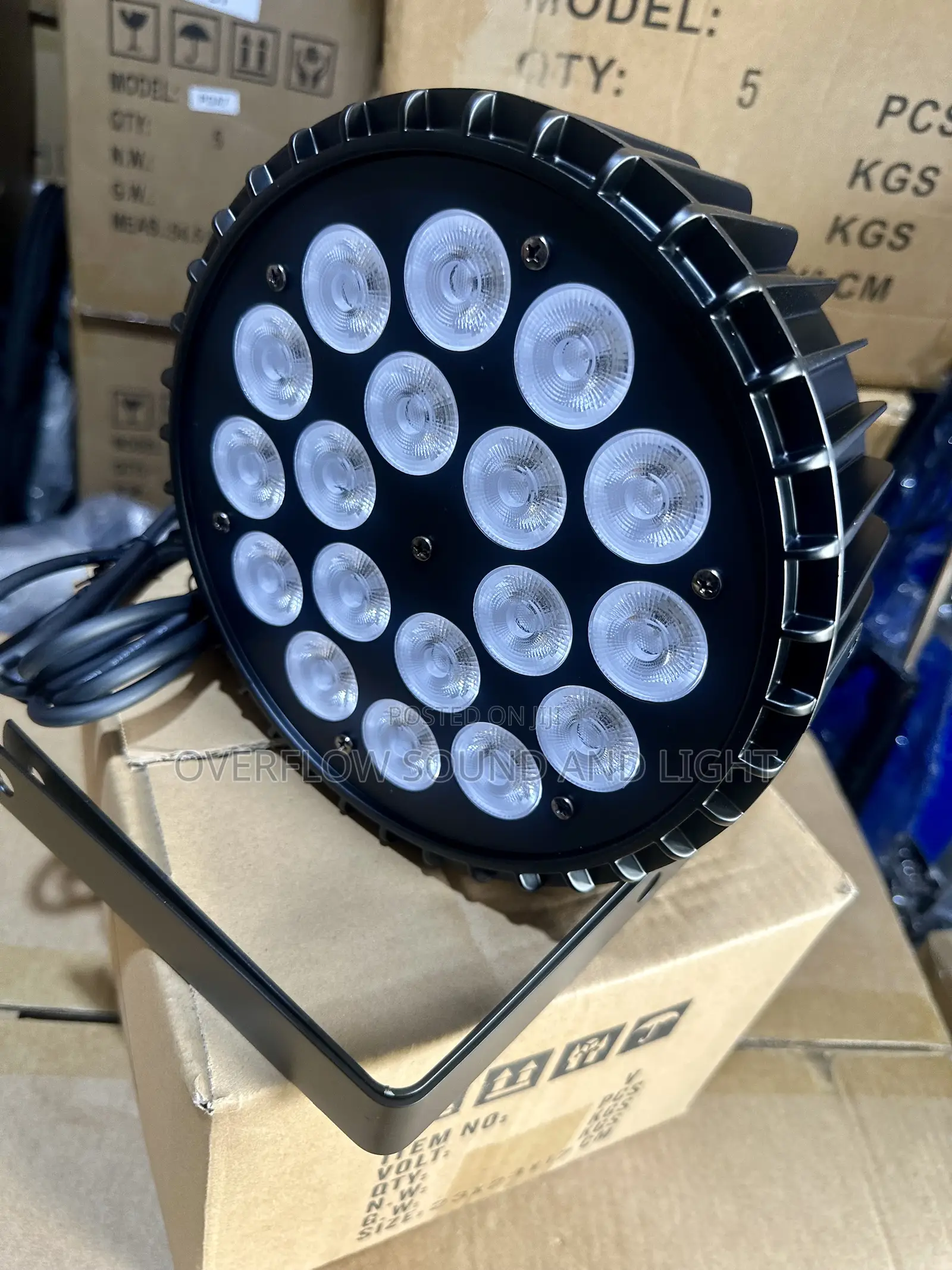 18x18w Led Rgbwauv 6in1 Par Led Light