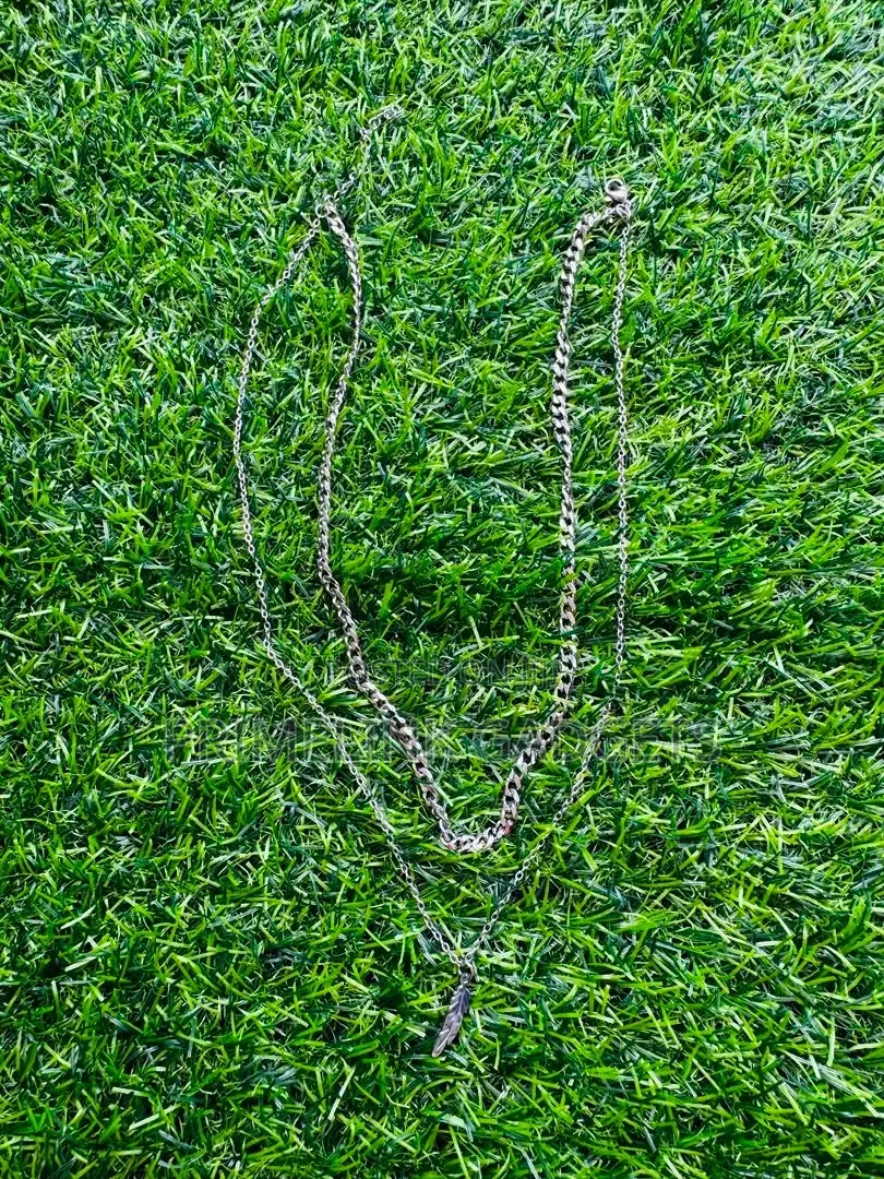 Feather Double-Layered 304 Stainless Steel Necklace