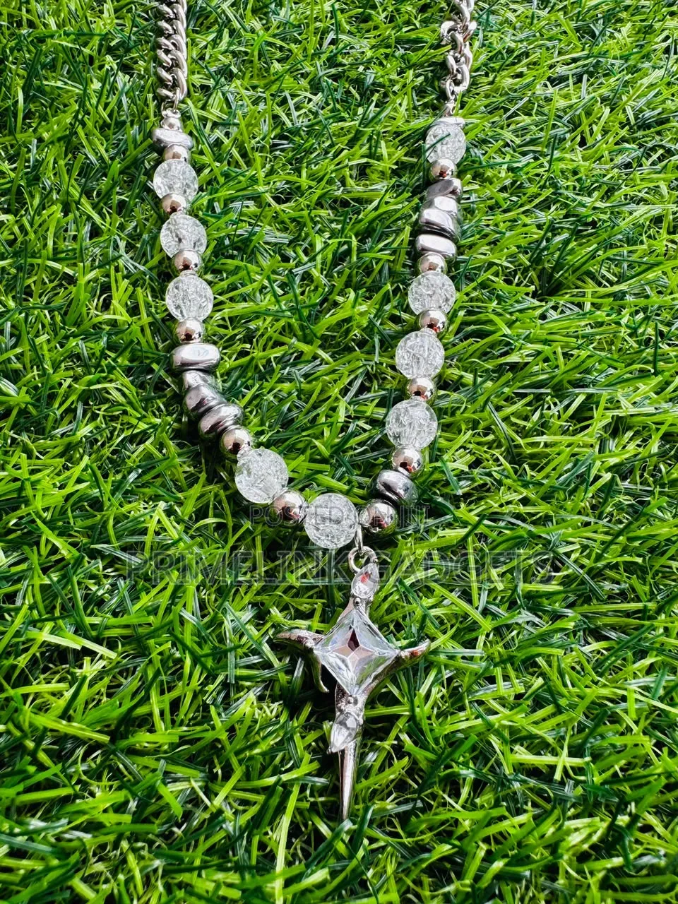 Ice Mirror Punk Cuban Collarbone 304 Stainless Steel Necklace
