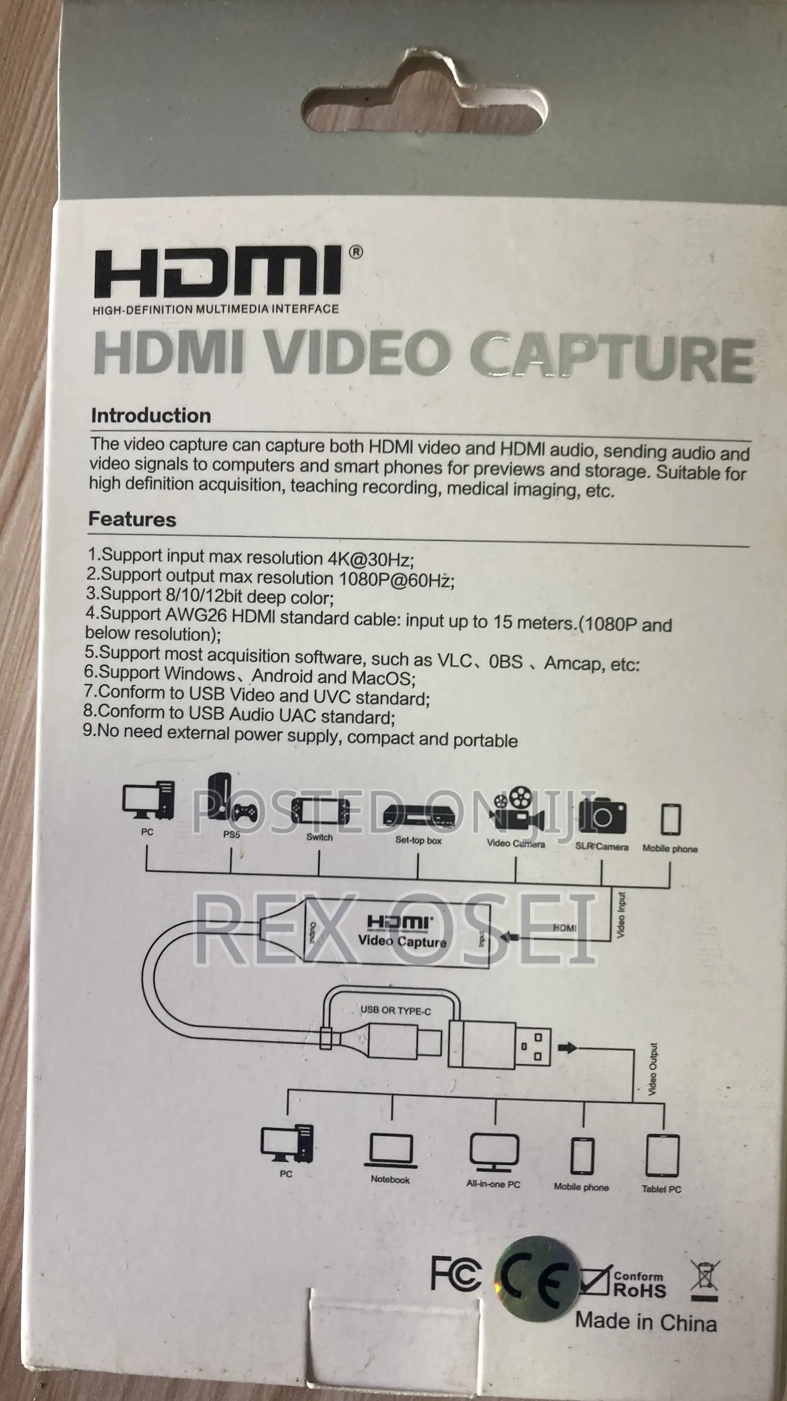 Type C and Usb Video Capture